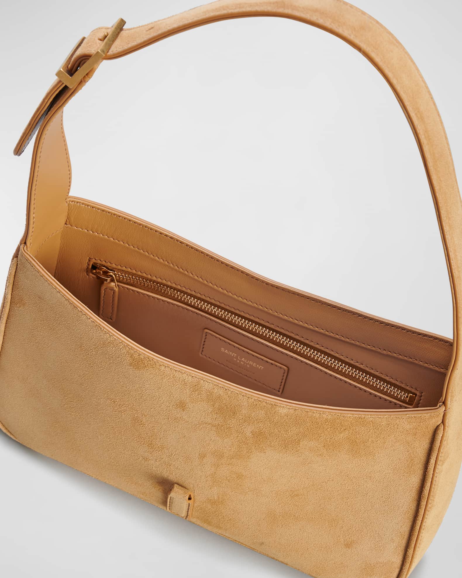 Saint Laurent Le 5 A 7 Suede Hobo Shoulder Bag Neiman Marcus