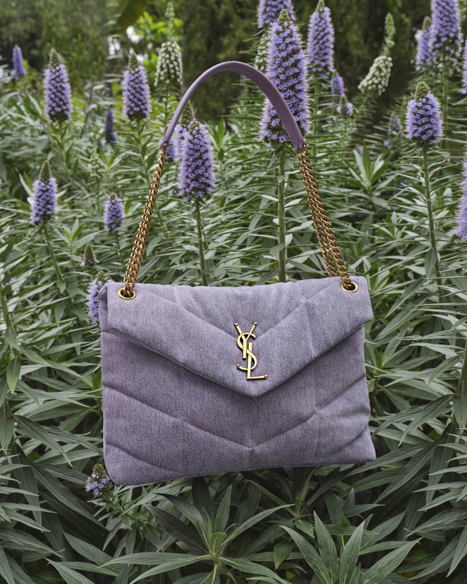 Ysl Denim Shoulder Bag