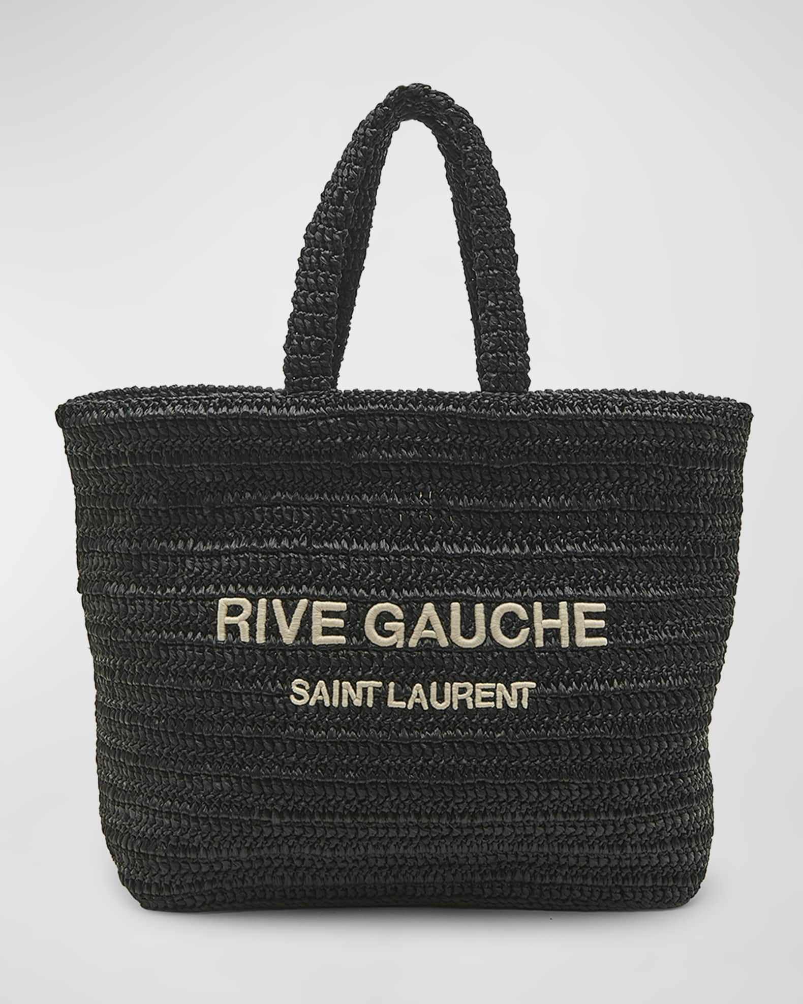 Saint Laurent Rive Gauche Tote Bag in Raffia