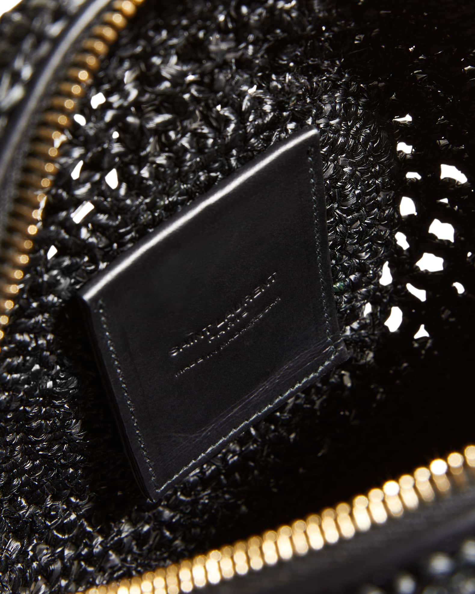 ysl round raffia crossbody bag