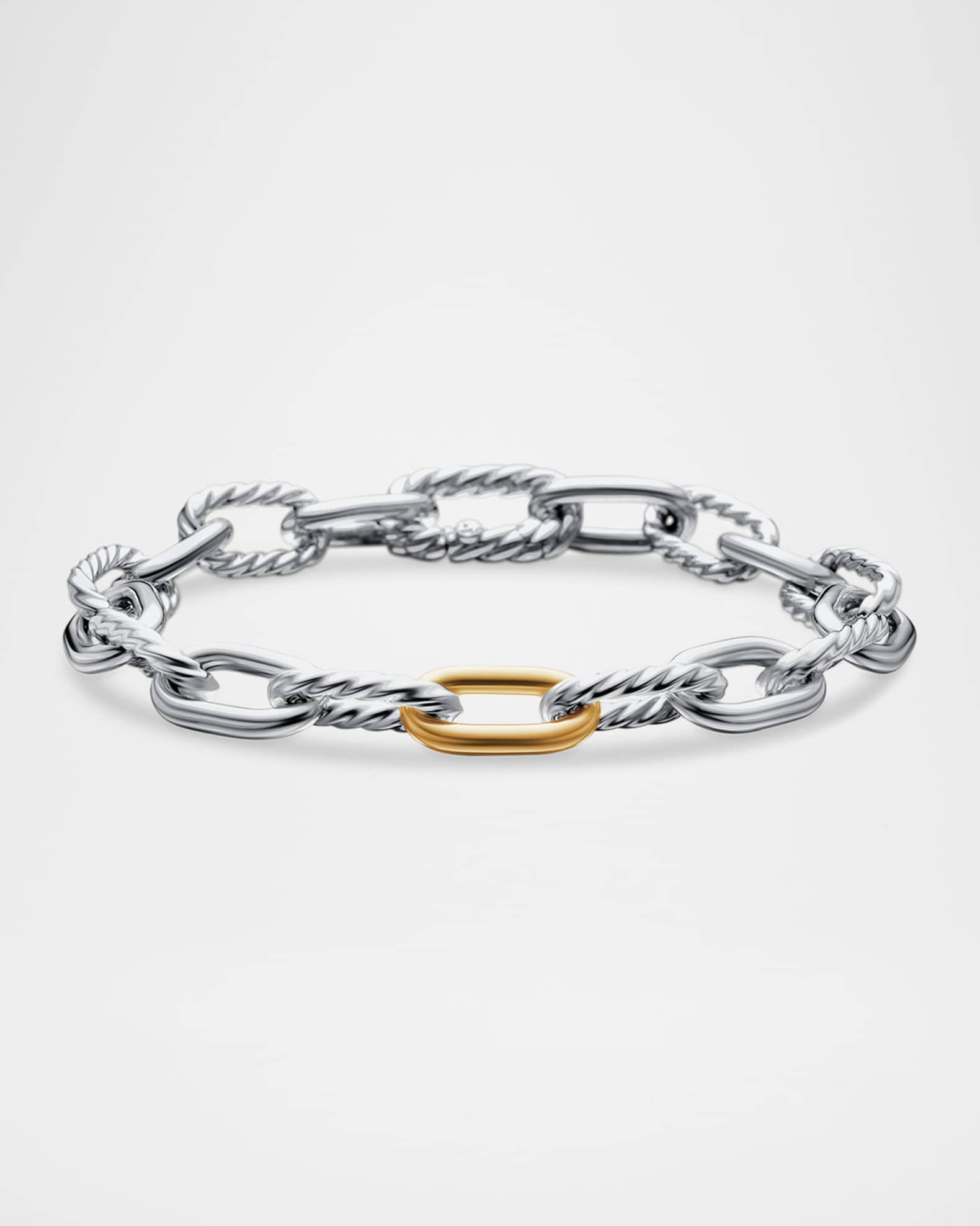 Thoroughbred Loop Chain Bracelet in Sterling Silver, 14mm