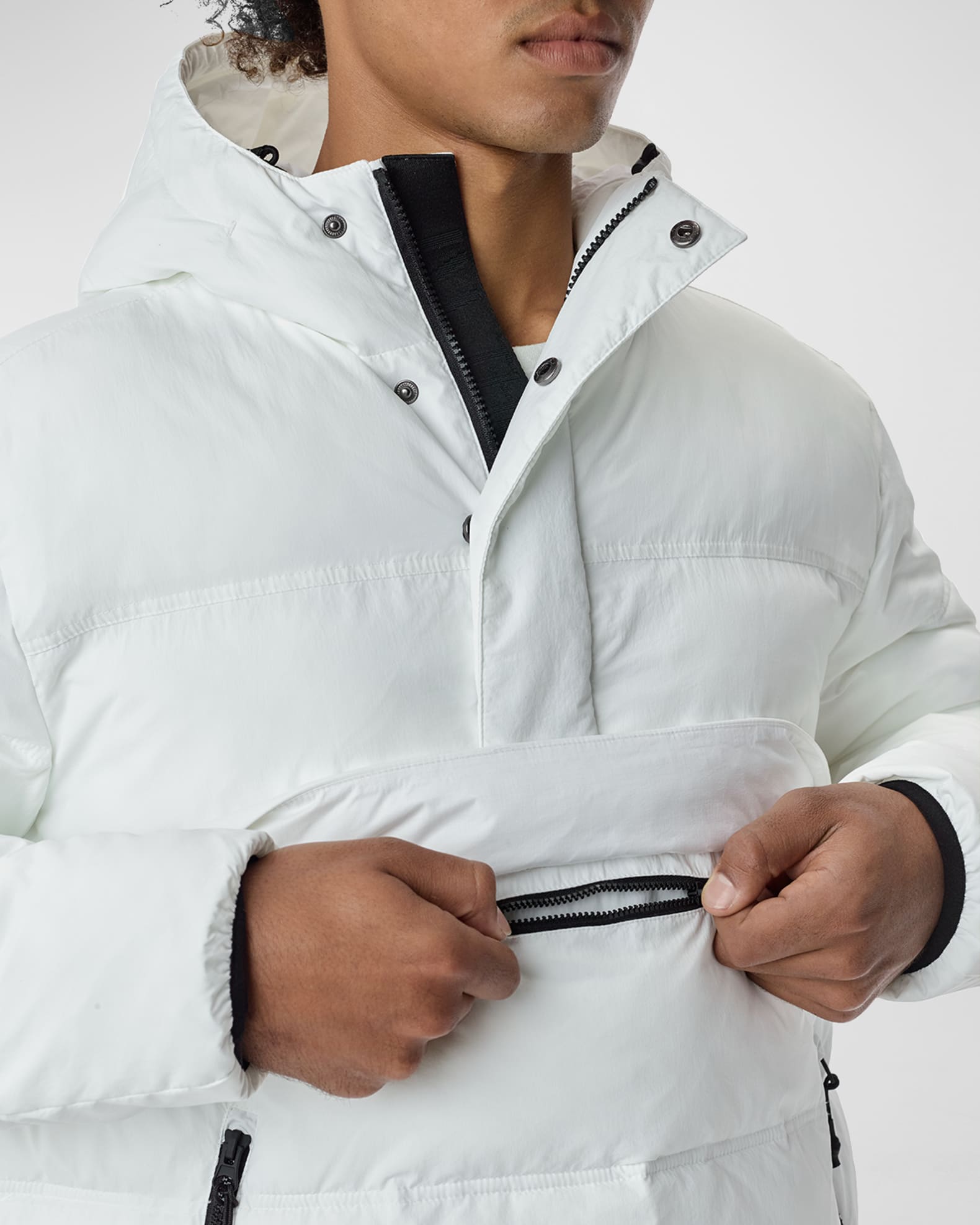 Men s Packable Pullover Puffer Jacket