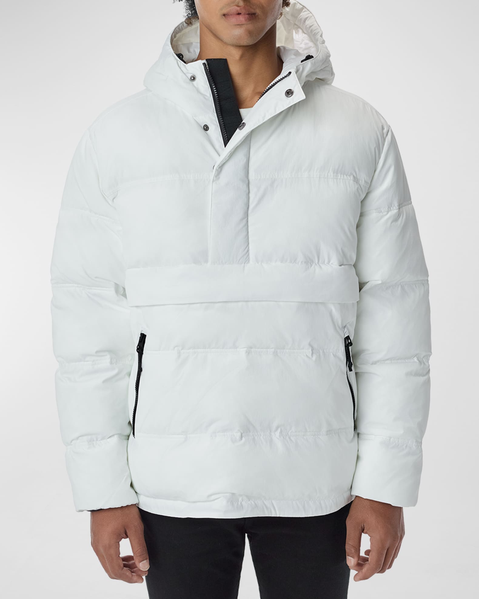 The Very Warm Men's Packable Pullover Puffer Jacket | Neiman Marcus