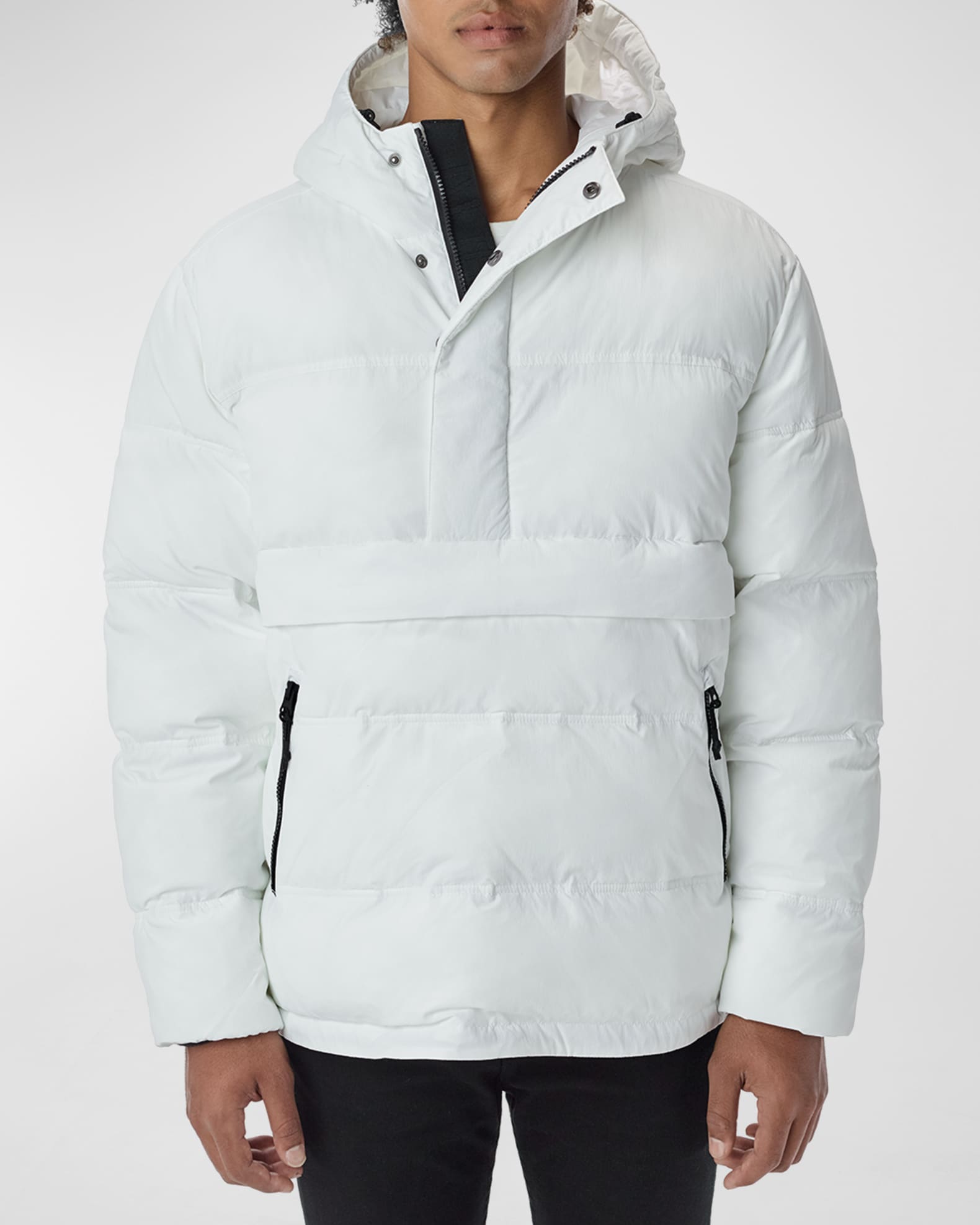 Mens puffer pullover clearance