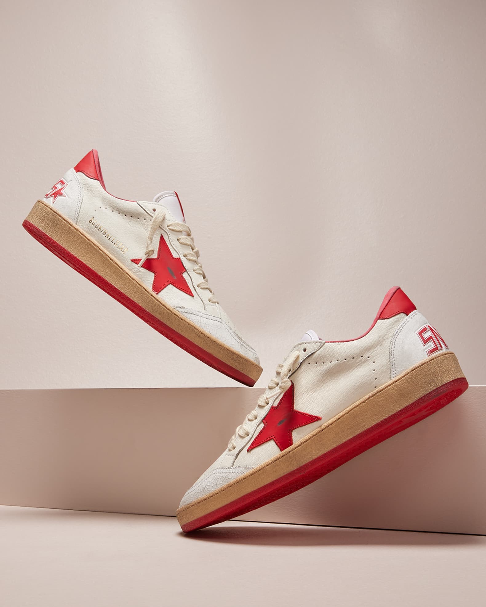 ●MVP / BALL STAR Ball Star Young with blue metallic leather star and heel tab