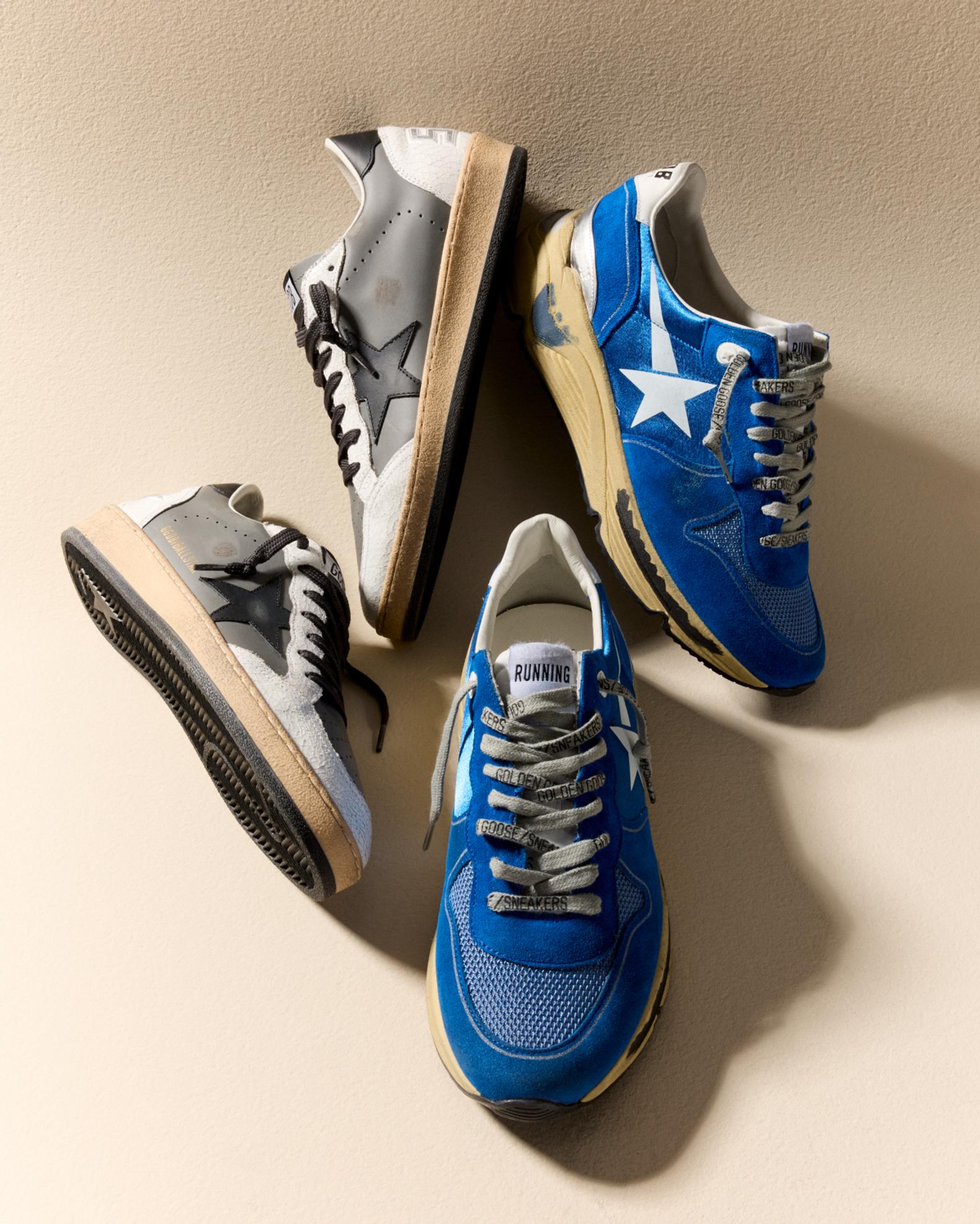 Golden Goose Men's Ball Star Colorblock Leather Low-Top Sneakers ...