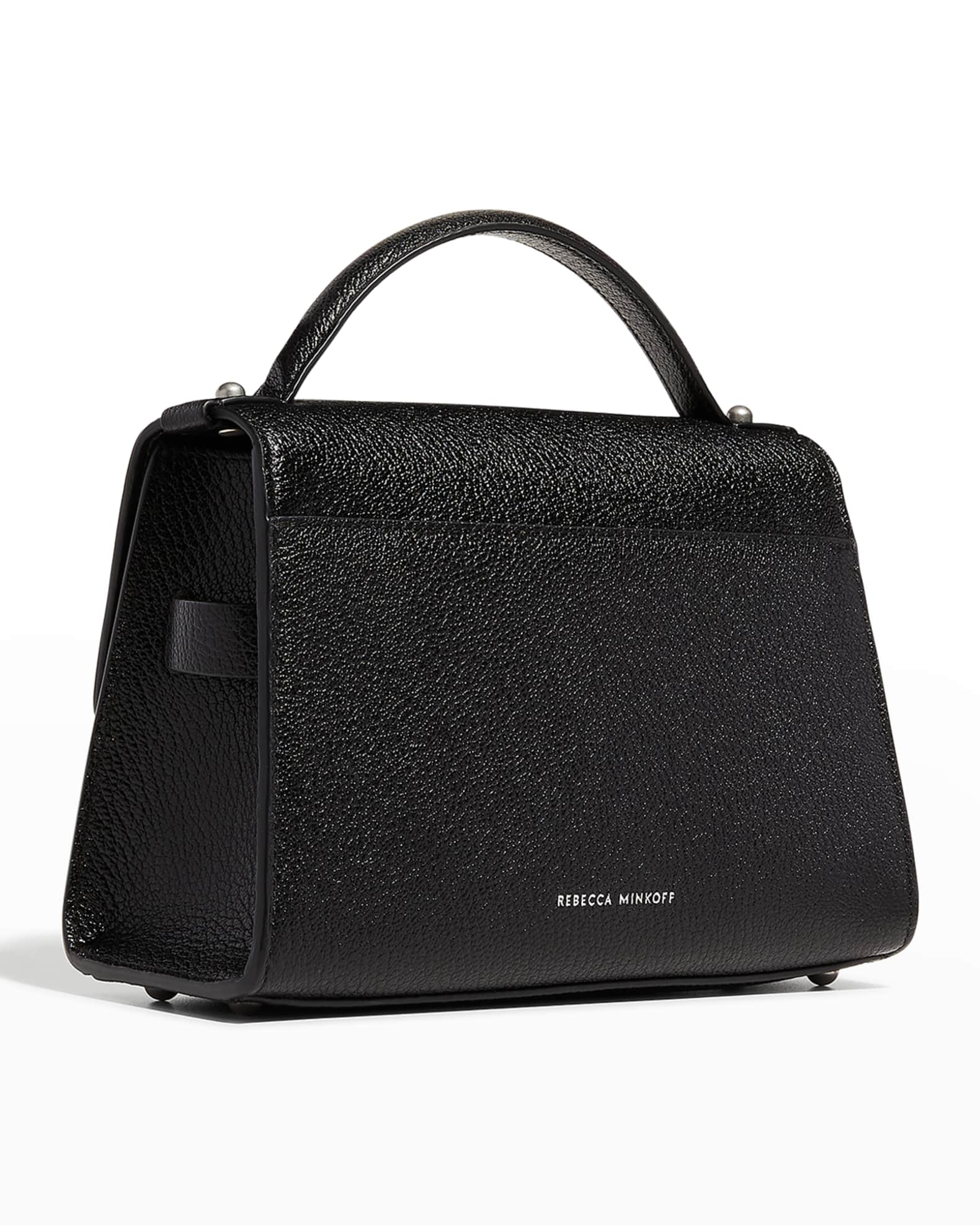 Rebecca Minkoff Lou Flap Leather TopHandle Crossbody Bag Neiman Marcus