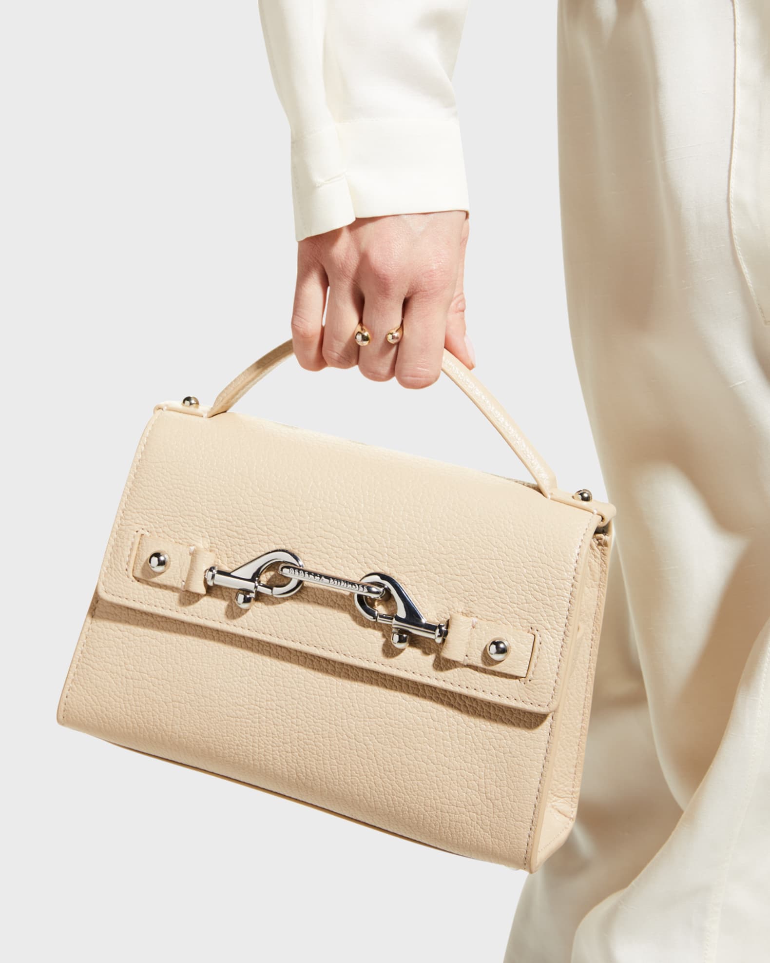 Rebecca Minkoff Lou Flap Leather TopHandle Crossbody Bag Neiman Marcus