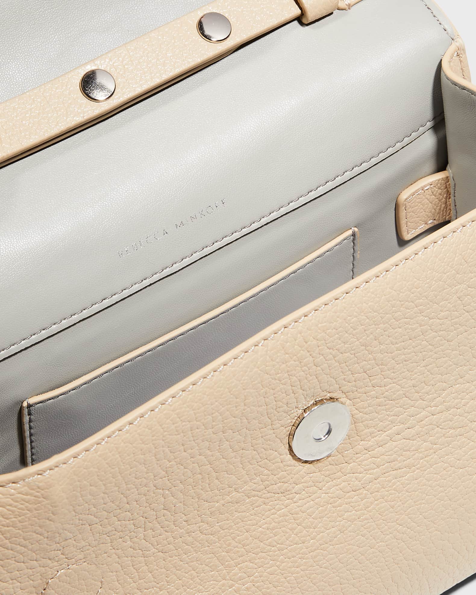 Rebecca Minkoff Lou Flap Leather TopHandle Crossbody Bag Neiman Marcus