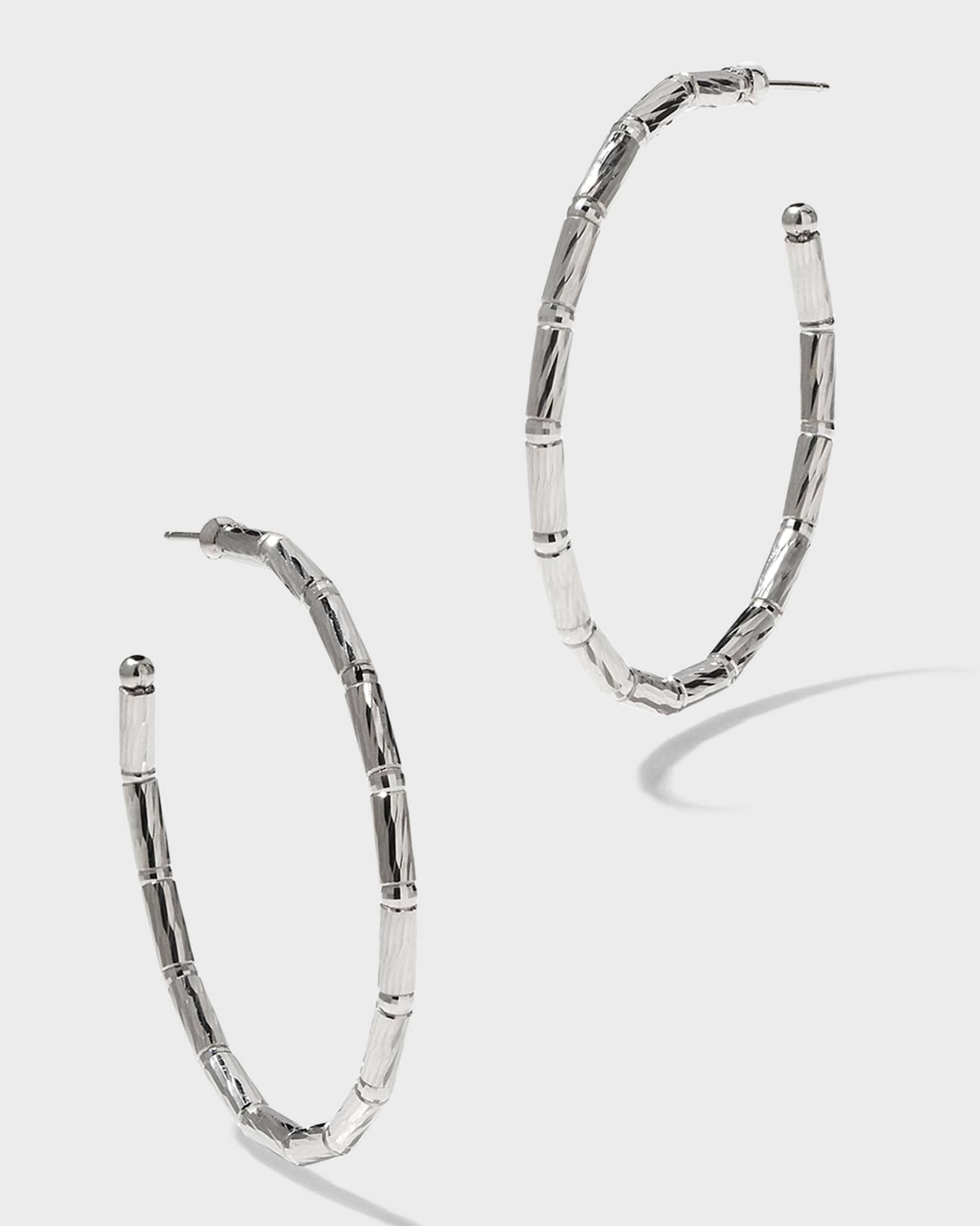 Platinum Born Platinum Reflection Hoop Earrings Neiman Marcus