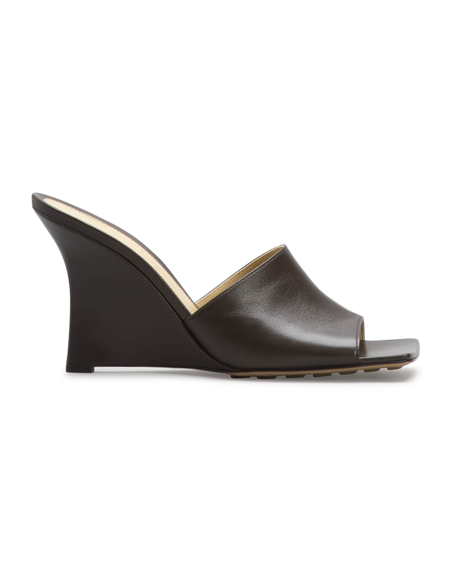 Bottega Veneta Stretch Napa Wedge Sandals | Neiman Marcus