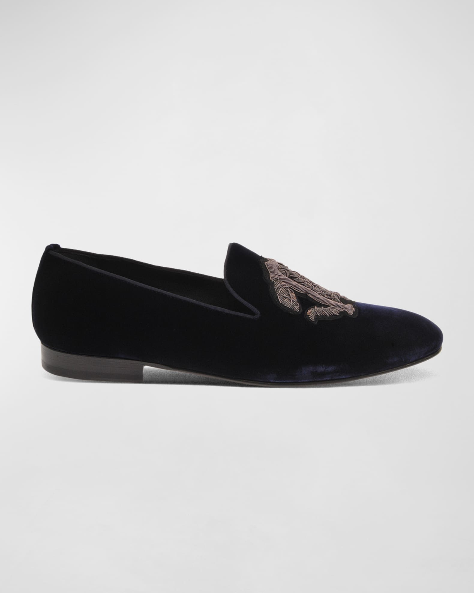 Roberto Cavalli logo-plaque leather loafers - Black