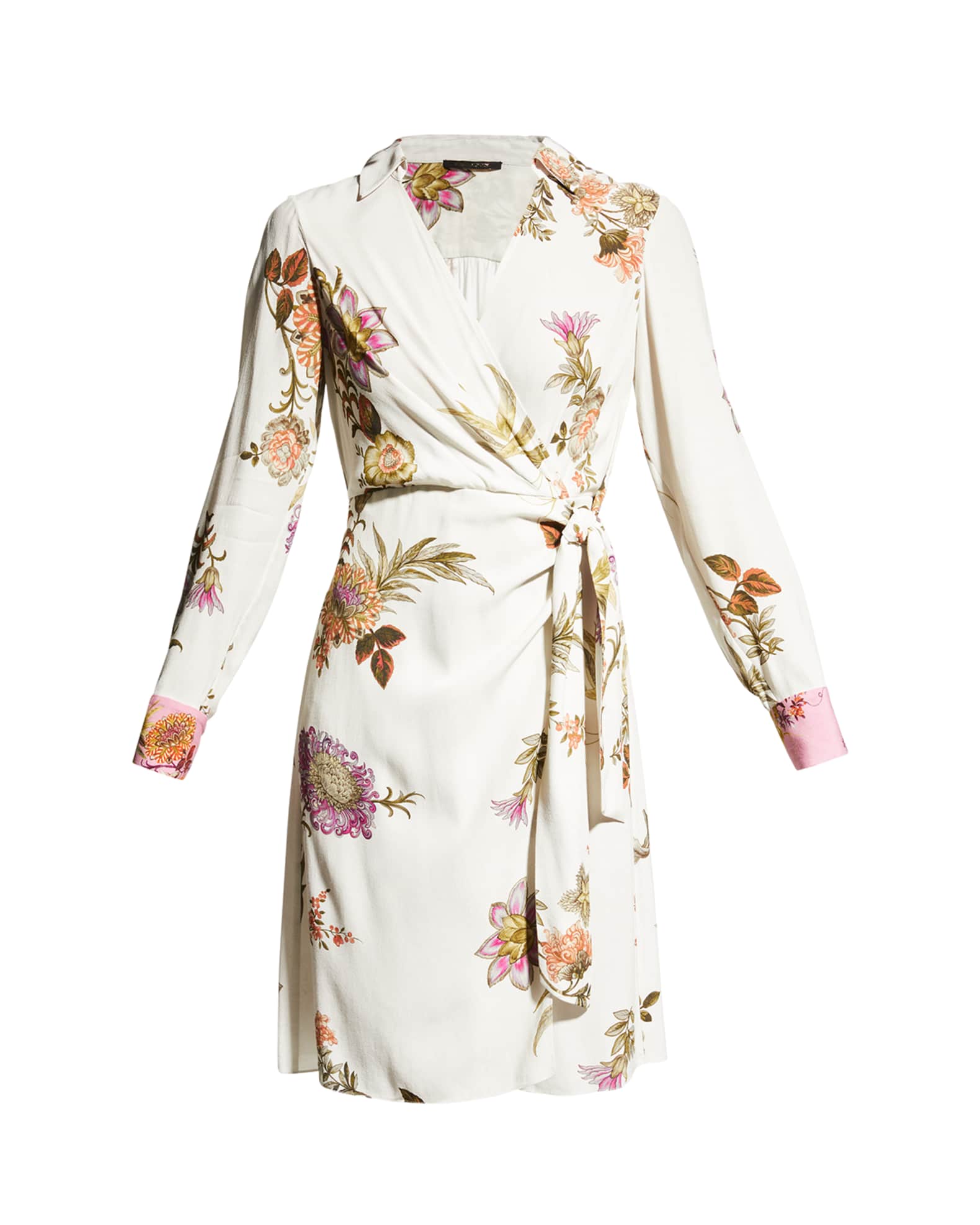 Kobi Halperin Monika Floral-Print Wrap Dress | Neiman Marcus
