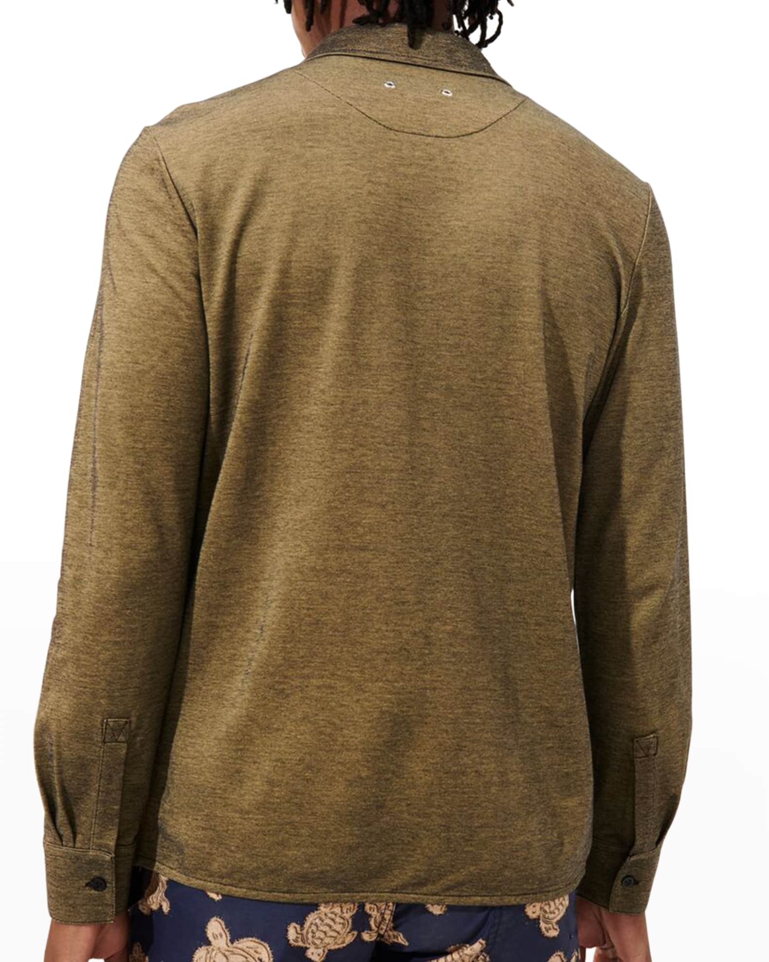 Vilebrequin Men's ButtonDown Jersey Shirt Neiman Marcus