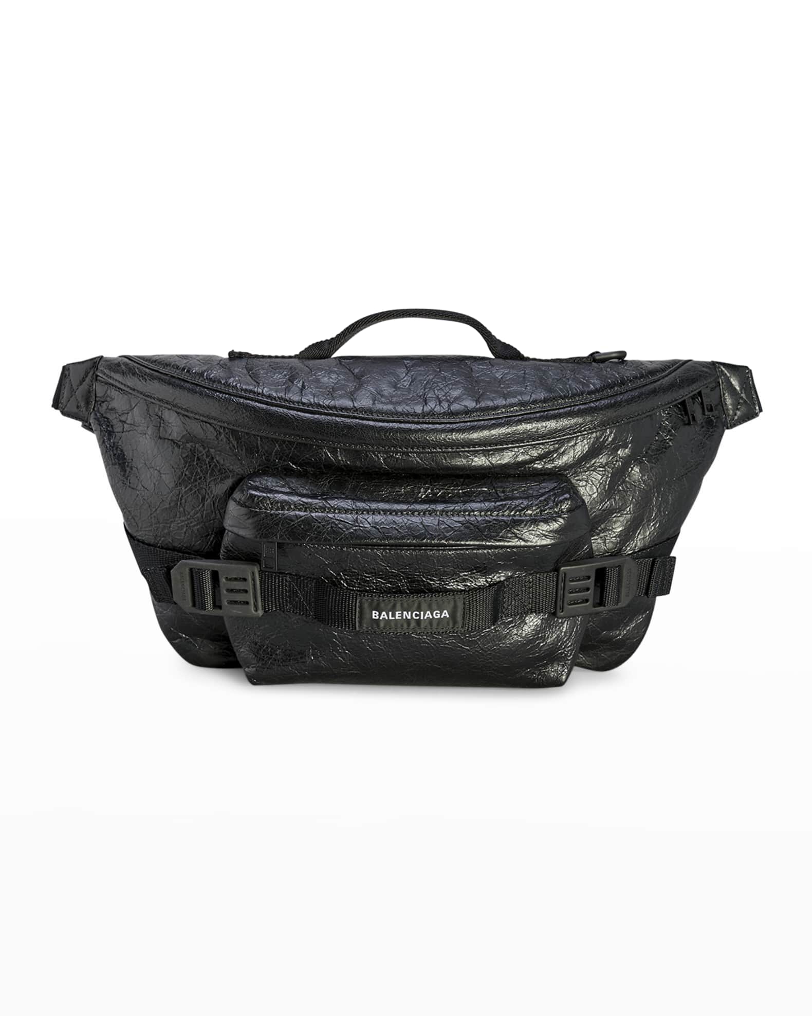 Men s Army Leather Belt Bag