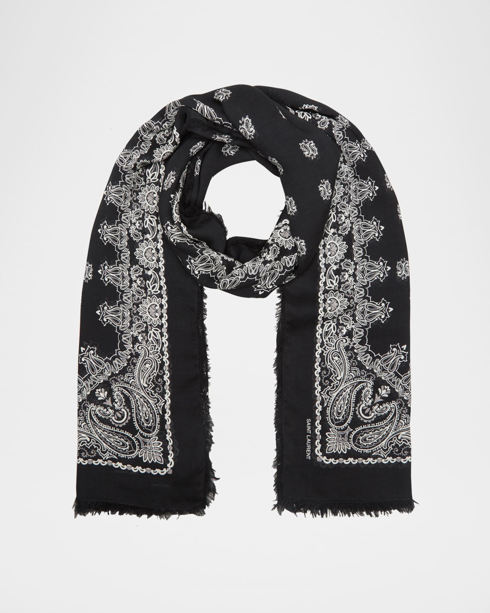 paisley print scarf