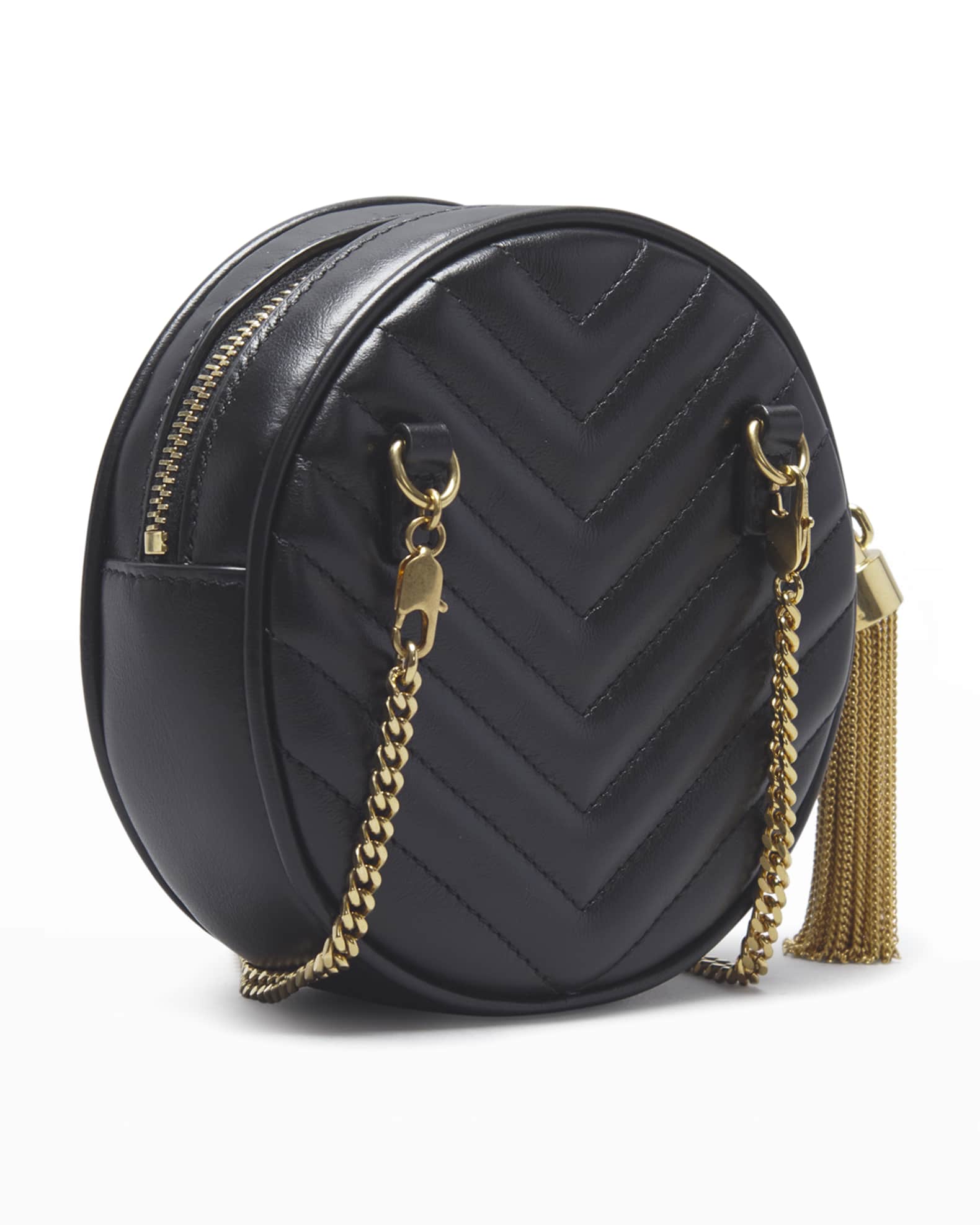 Saint Laurent Baby YSL Quilted Round Belt Bag Neiman Marcus