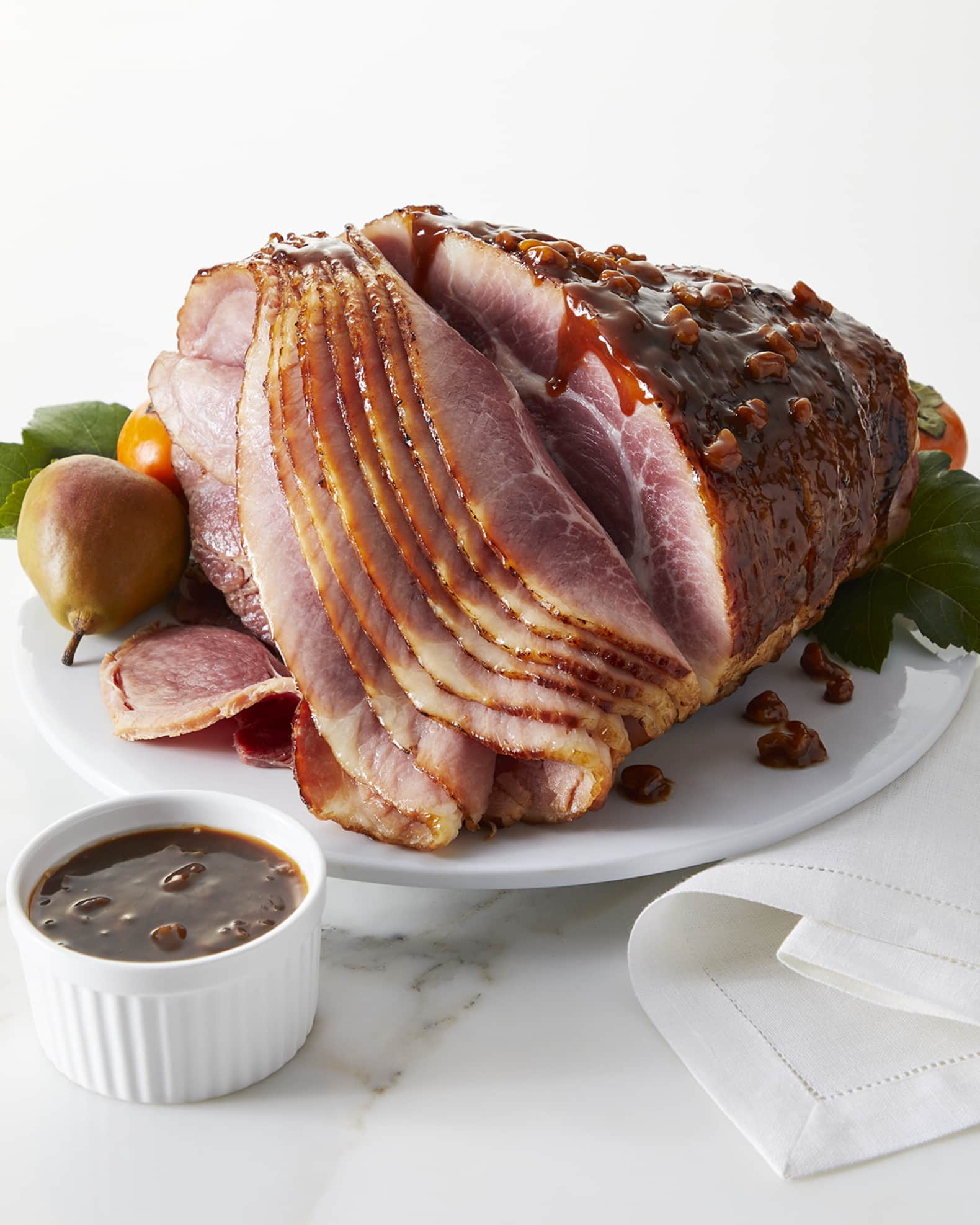 Half Honey Glazed Ham with Praline Walnut Glaze, Serves 12-15 0