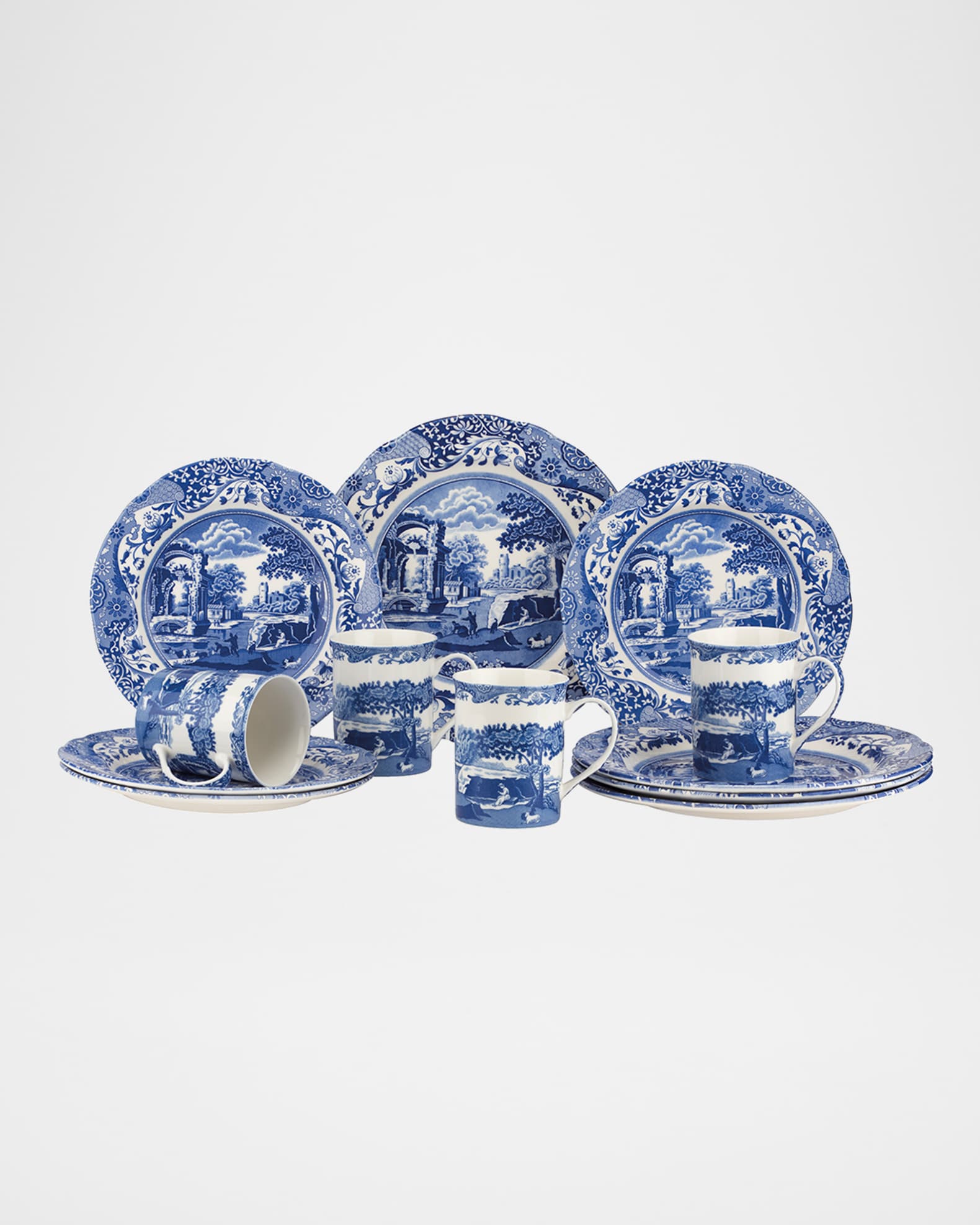 Blue Italian 5-Piece Place Setting 1