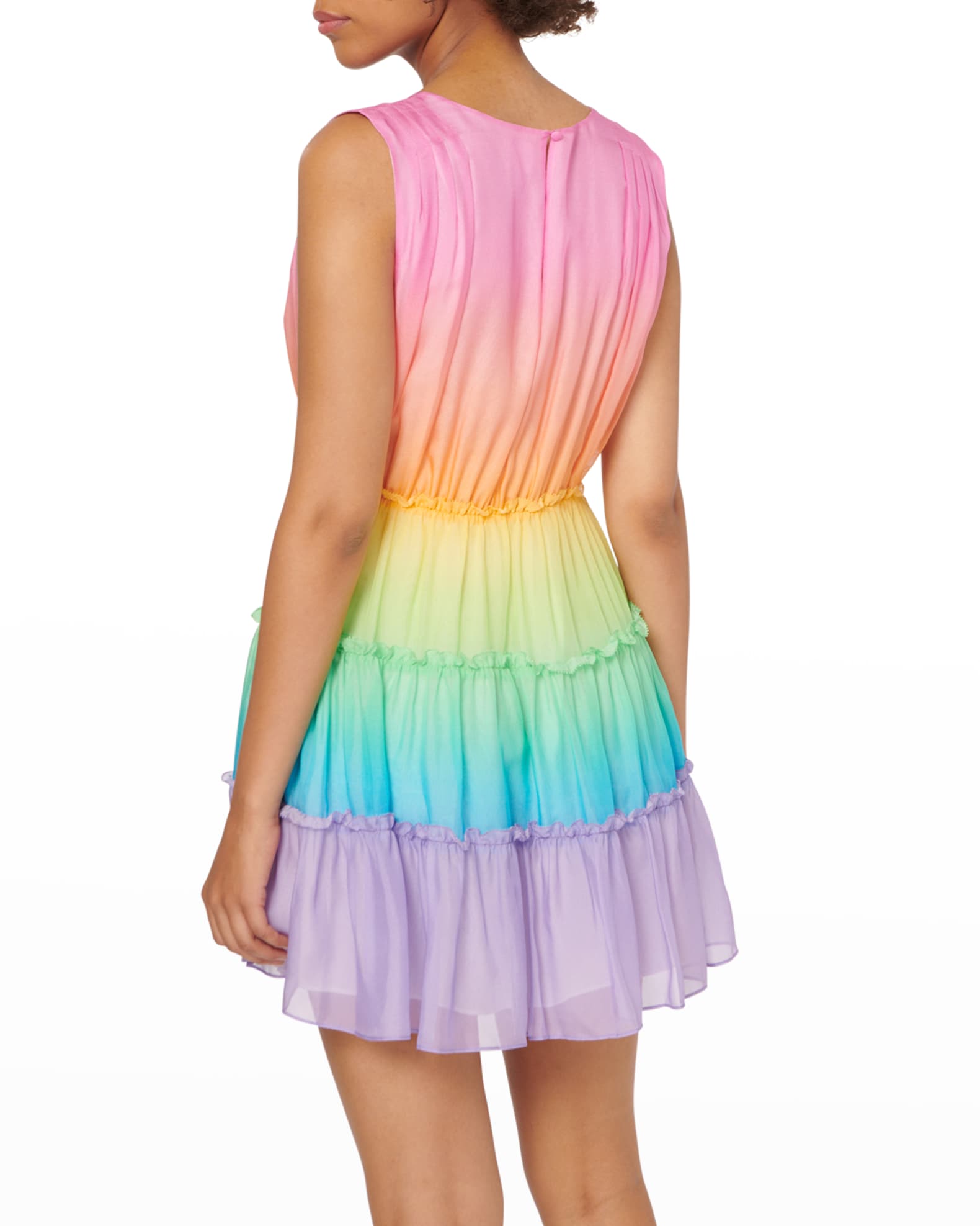 Cami NYC Egle Butterfly Silk Mini Dress Neiman Marcus