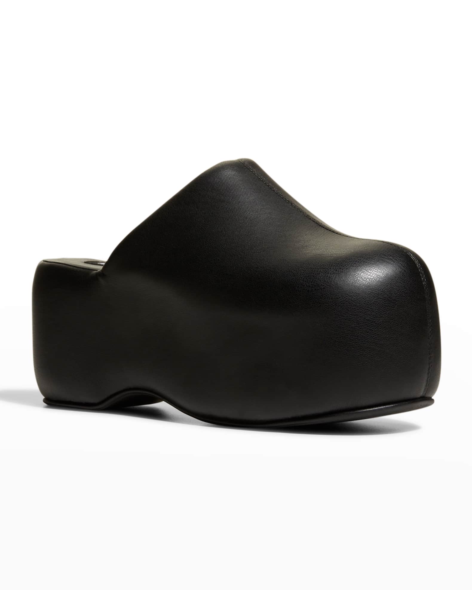 SIMONMILLER Bubble Vegan Leather Slide Platform Clogs | Neiman Marcus