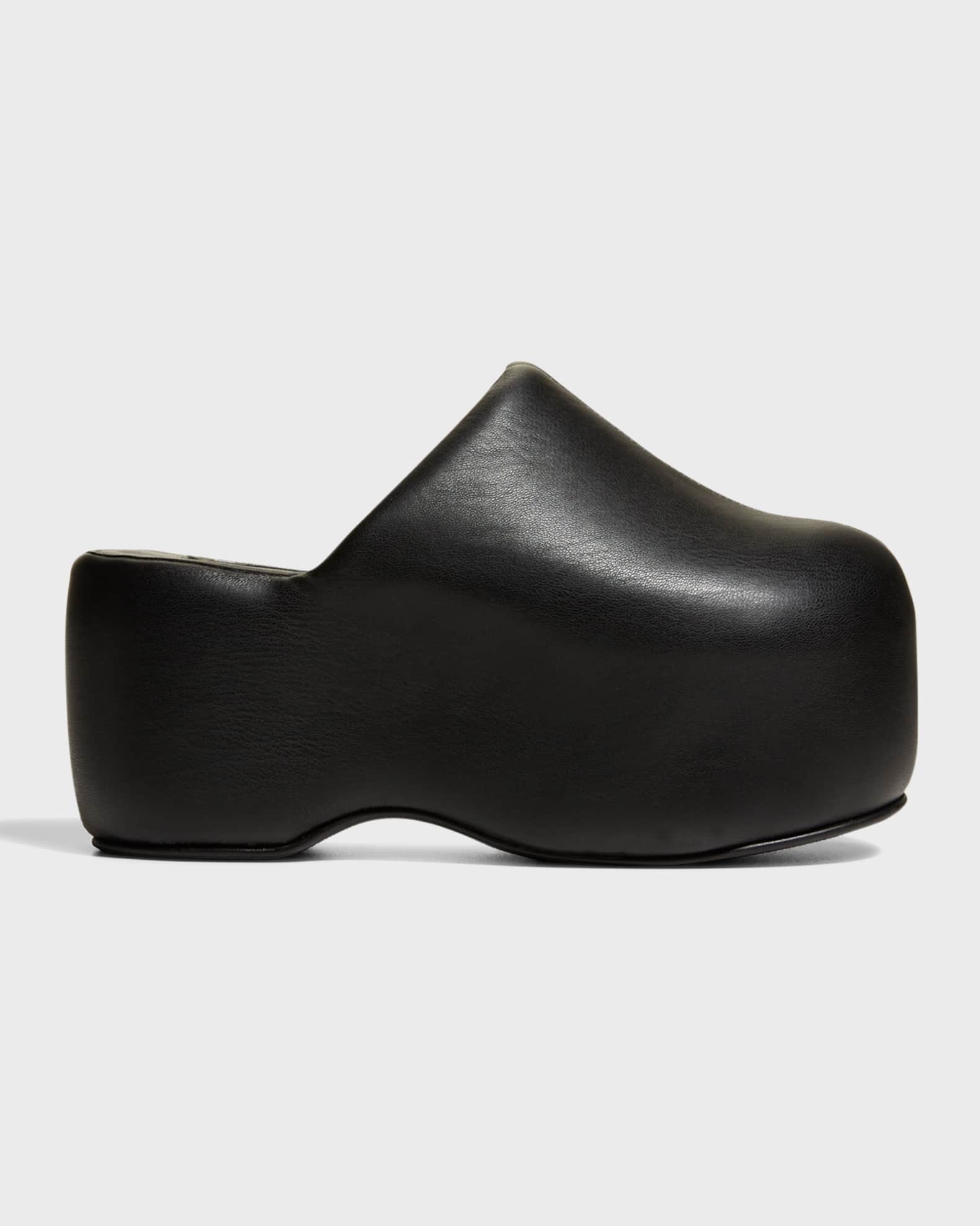 Simon Miller Bubble Vegan Leather Slide Platform Clogs | Neiman Marcus