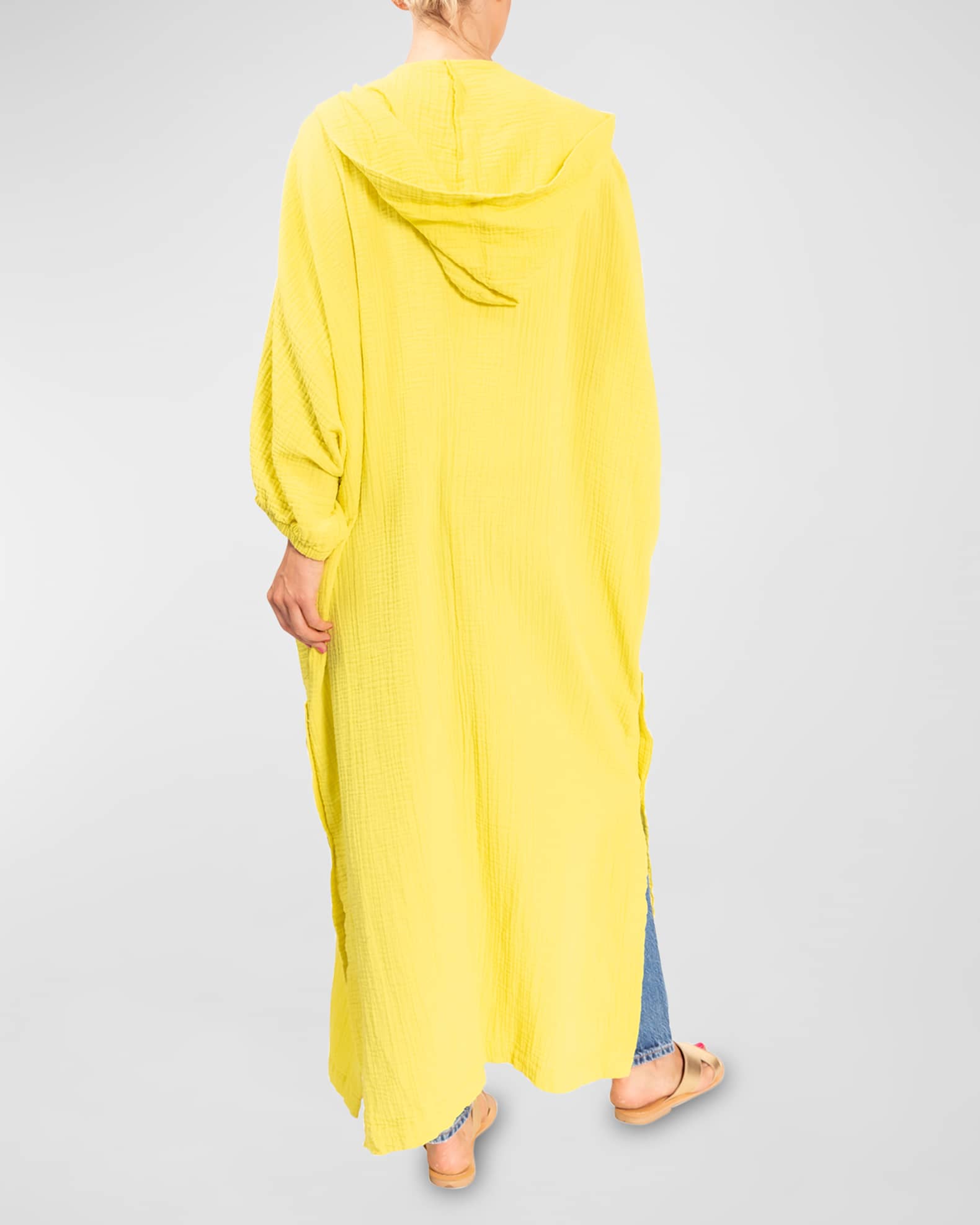 Everyday Ritual Jade Cotton Gauze ButtonFront Coverup Neiman Marcus