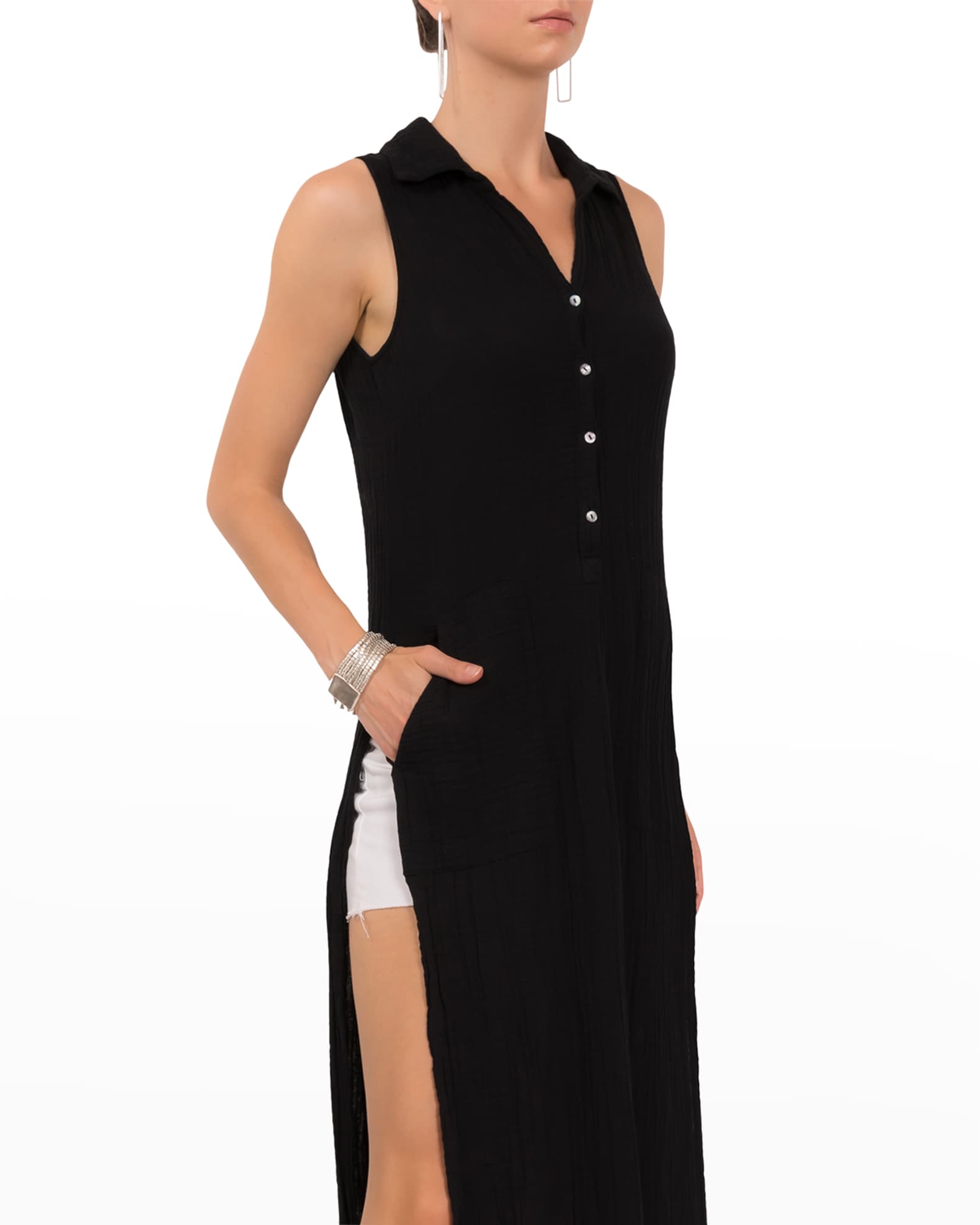 Everyday Ritual Vivienne Cotton Gauze Sleeveless Maxi Dress | Neiman Marcus