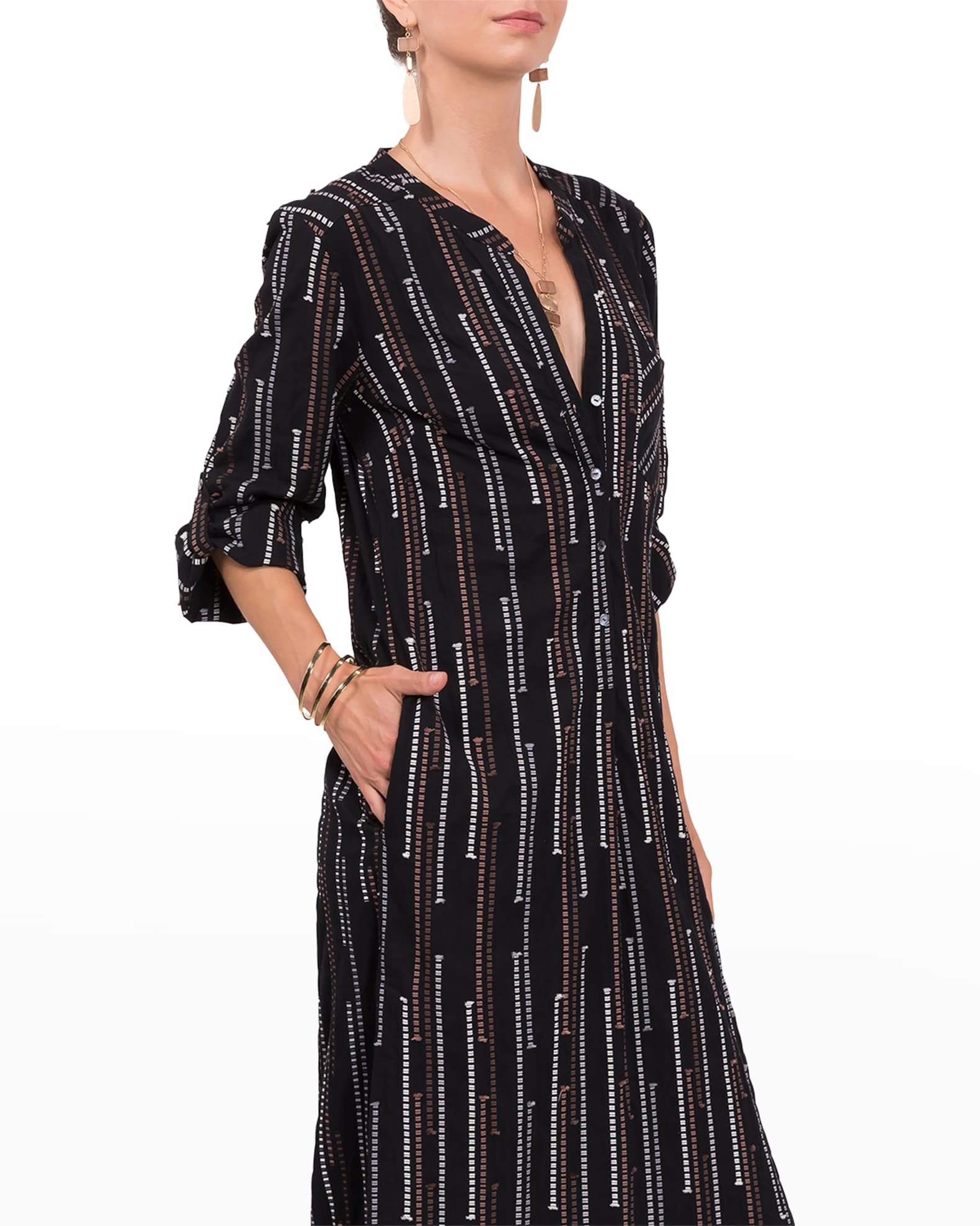 Everyday Ritual Tracey Cotton Maxi Kaftan Neiman Marcus