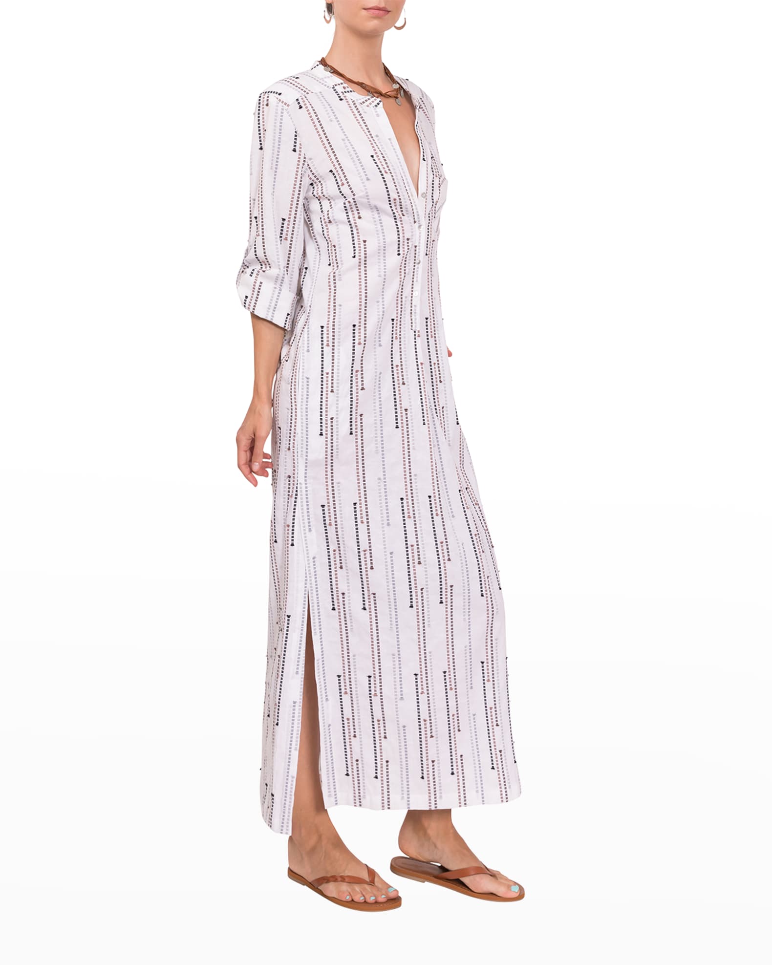 Everyday Ritual Tracey Cotton Maxi Kaftan Neiman Marcus