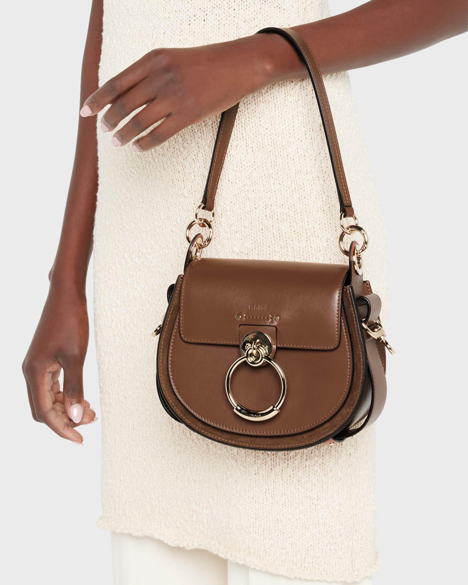 Chloé Tess Small Leather Crossbody Bag