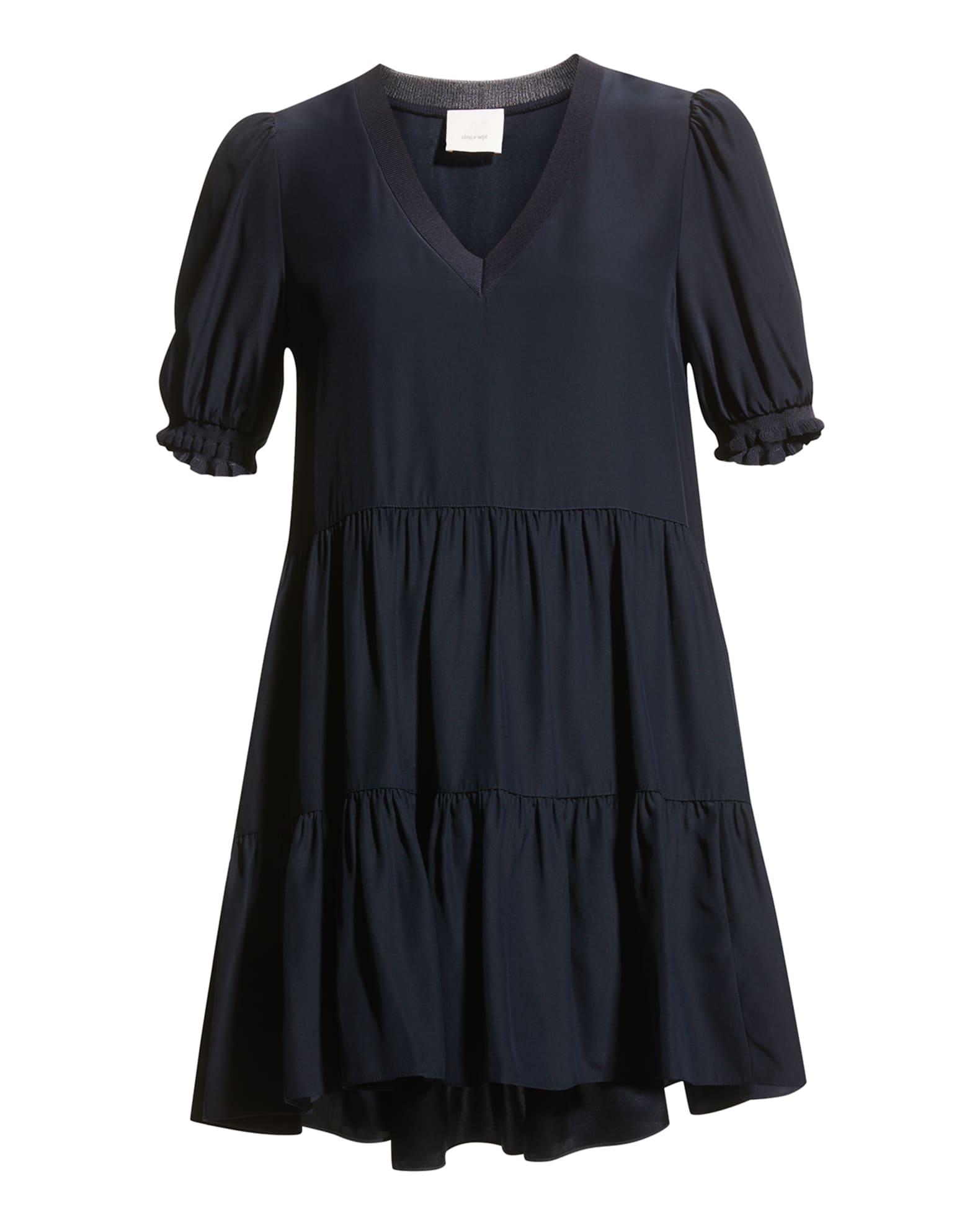 Cinq a Sept Emalina Tiered Babydoll Dress | Neiman Marcus