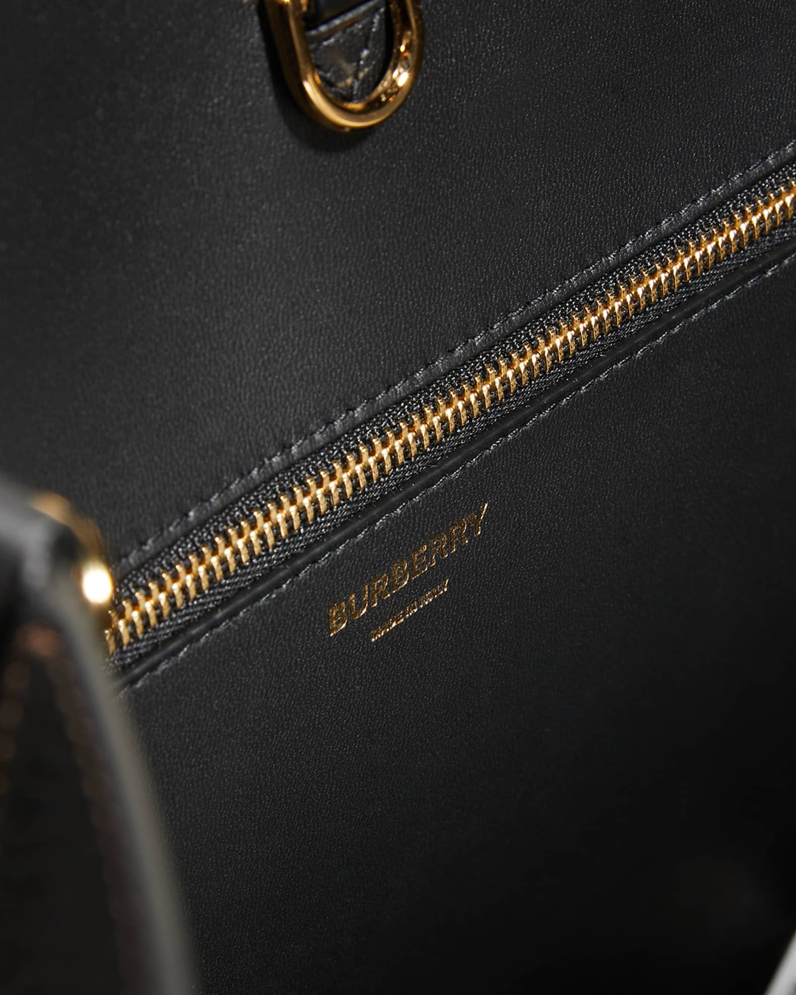 Burberry TB Classic Grainy Leather Tote Bag | Neiman Marcus