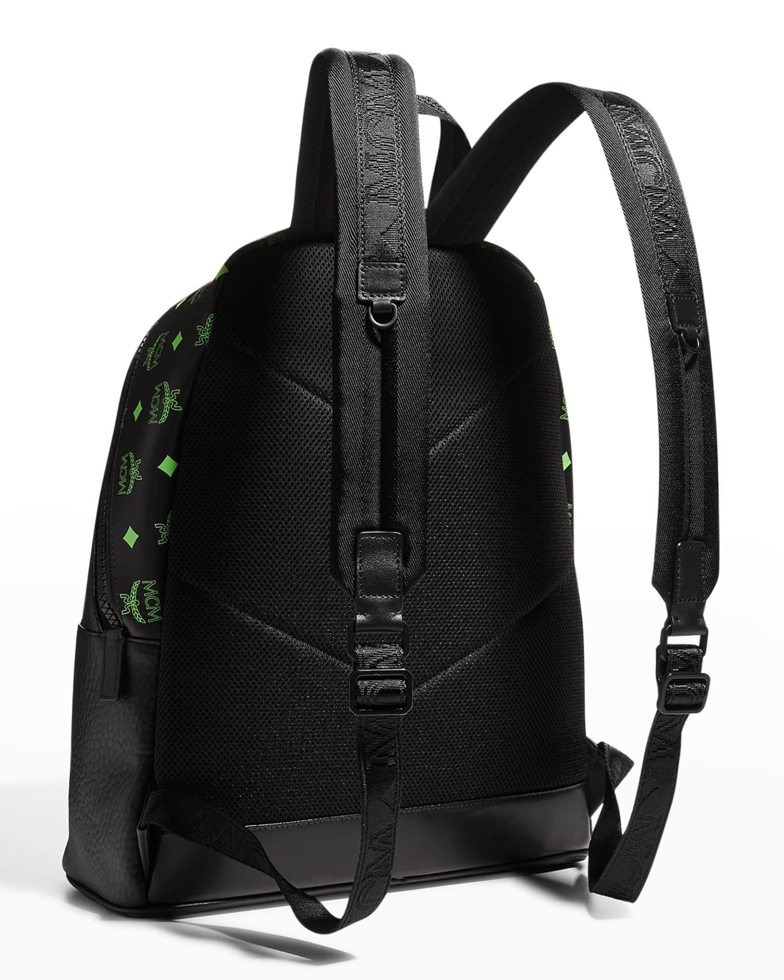 MCM Men's Color Splash Logo Leather Backpack | Neiman Marcus