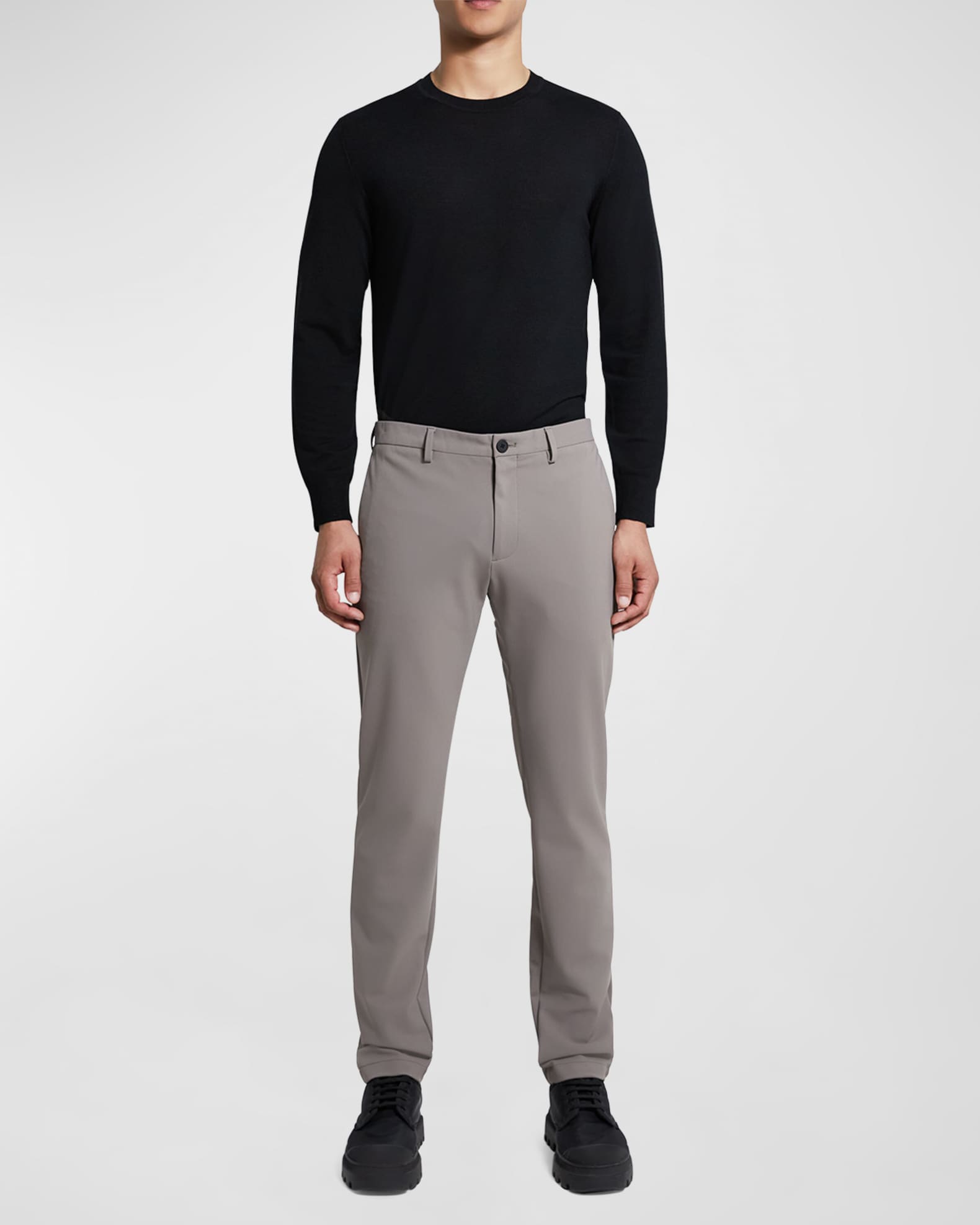 Theory Men's Zaine Precision Ponte Slim-Straight Chino-Style Pants