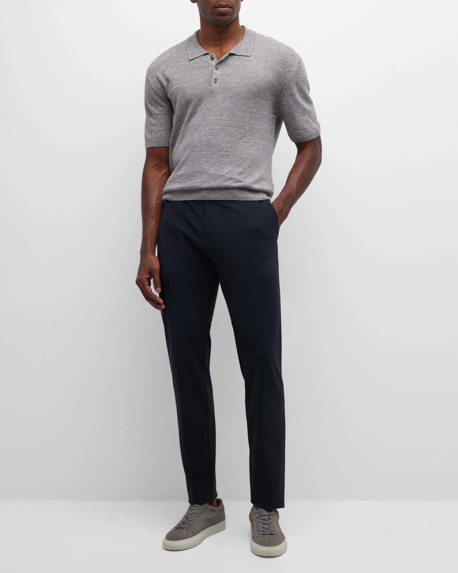 Men's Zaine Precision Ponte Slim-Straight Chino-Style Pants 1