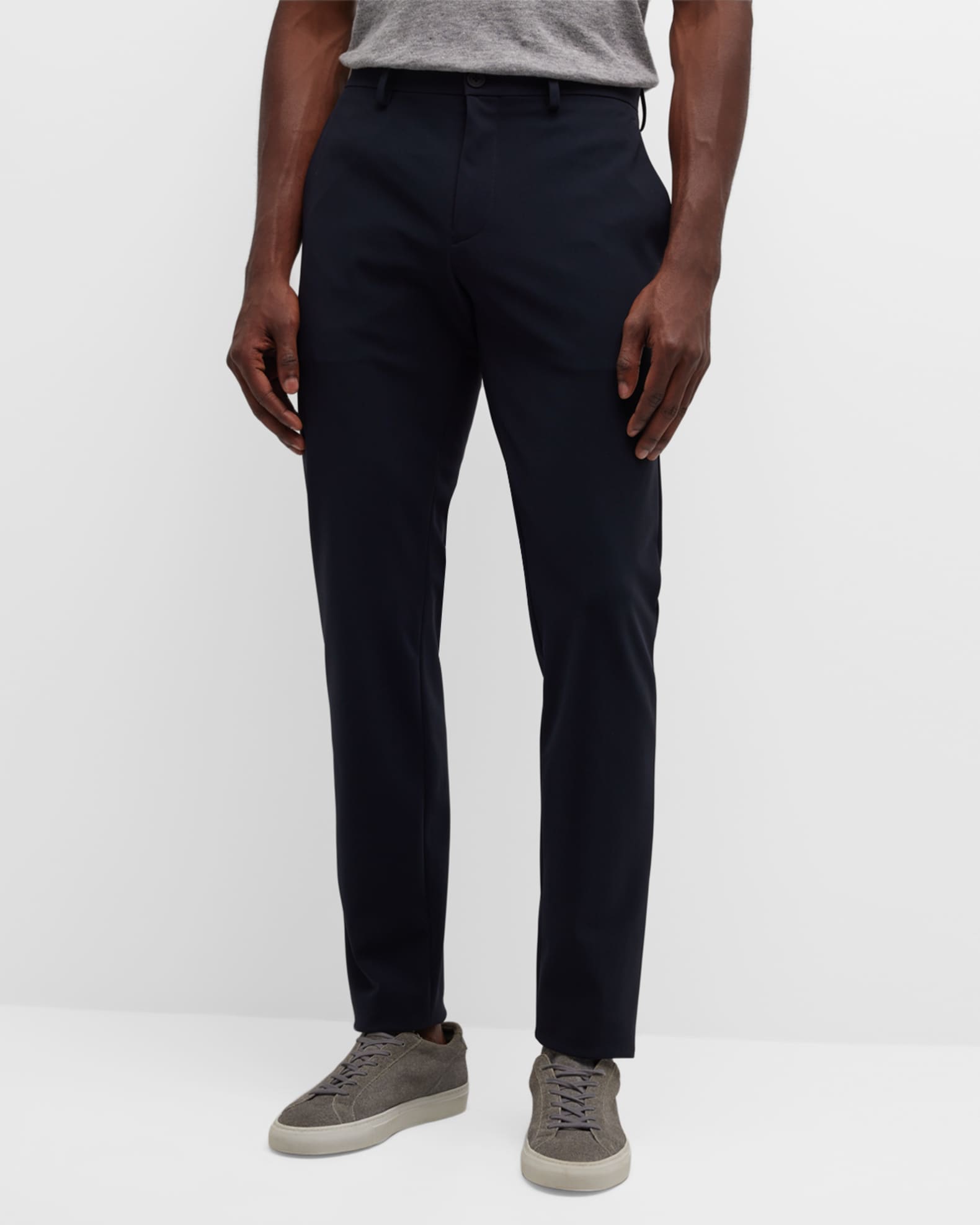 Giorgio Armani Men's Cotton-Stretch Straight Leg Pants - Bergdorf Goodman