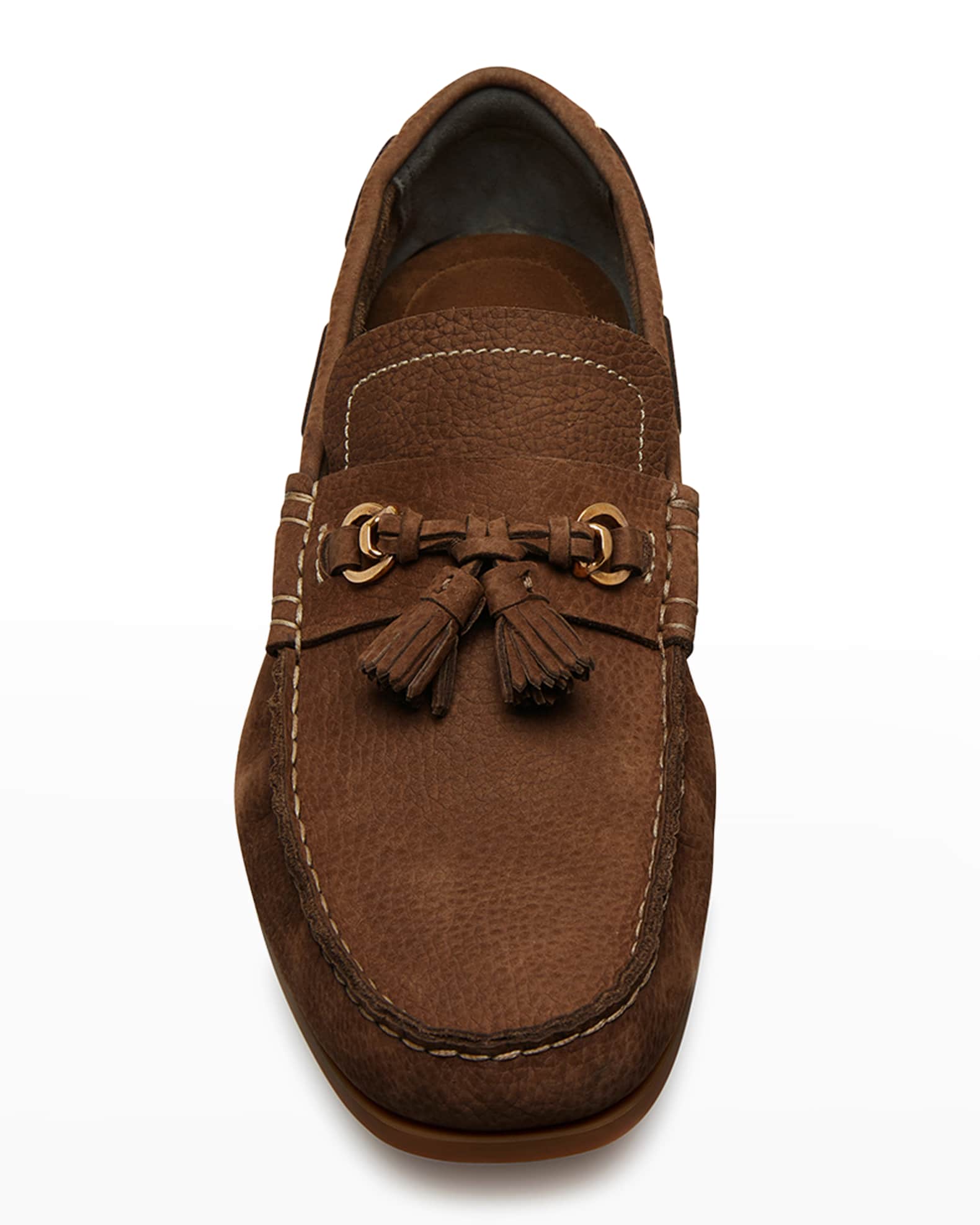 TOM FORD Men's Tassel Nubuck Leather Loafers | Neiman Marcus