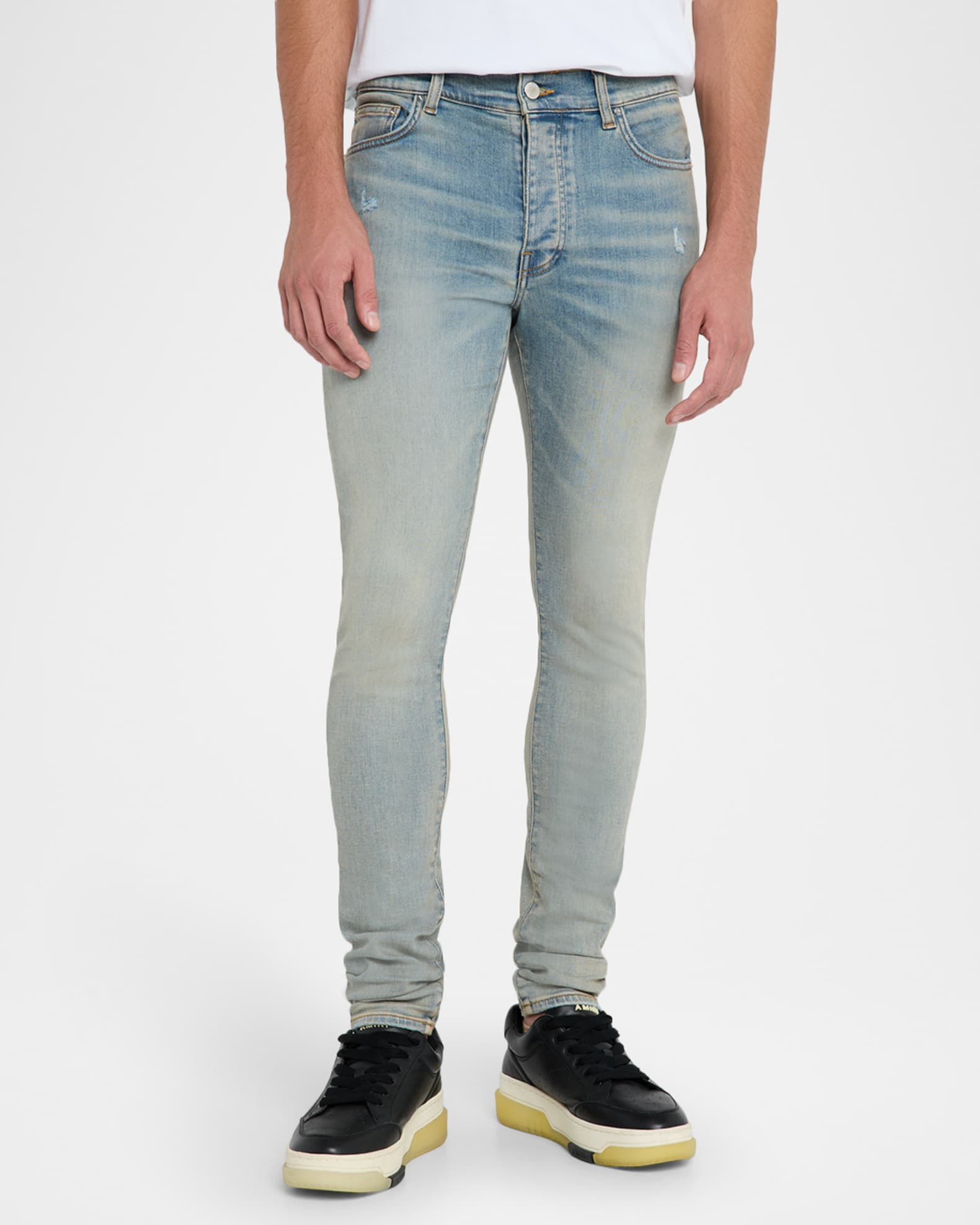 Amiri Men's Stacked Skinny Jeans | Neiman Marcus