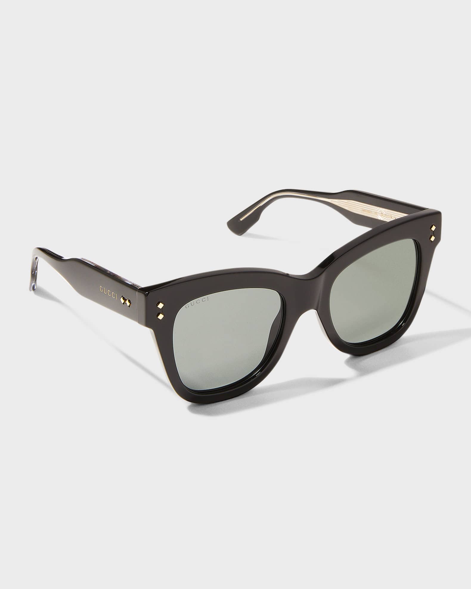 Gucci Oversized Acetate Cat Eye Sunglasses Neiman Marcus 