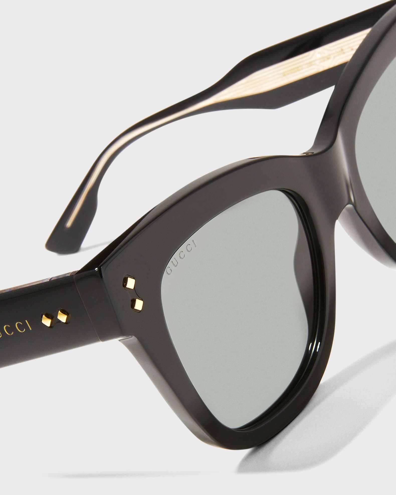 Gucci Oversized Acetate Cat-Eye Sunglasses | Neiman Marcus