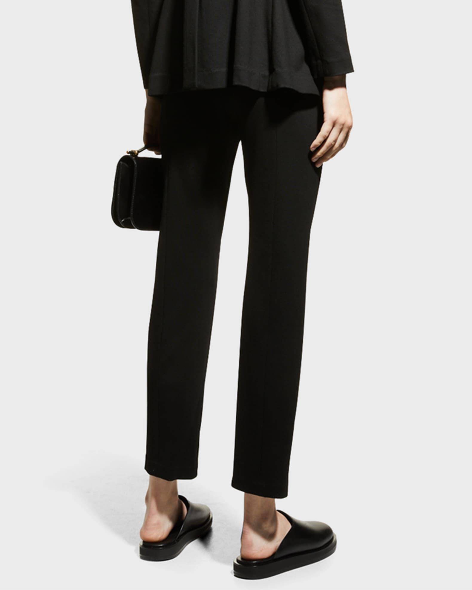 Rosetta Getty Slim-Leg Crop Pull-On Pants | Neiman Marcus