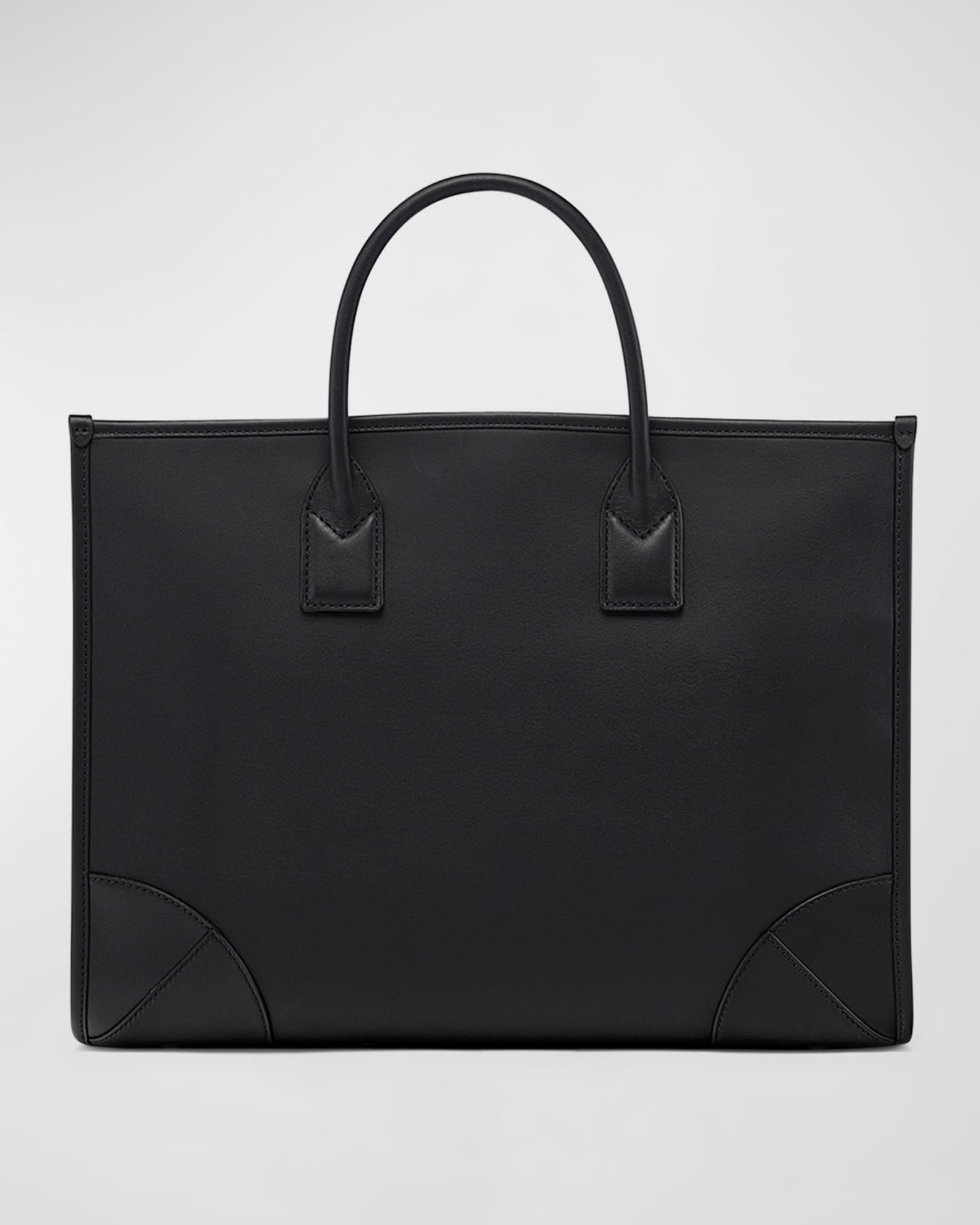 MCM Large Logo Leather Tote Bag | Neiman Marcus