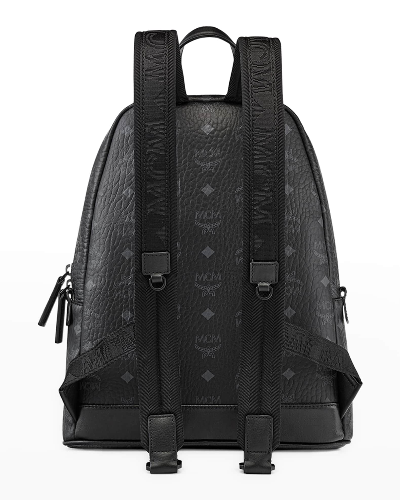 MCM Stark バックパック M Medium Stark Packable Backpack in Monogram Nylon Cognac