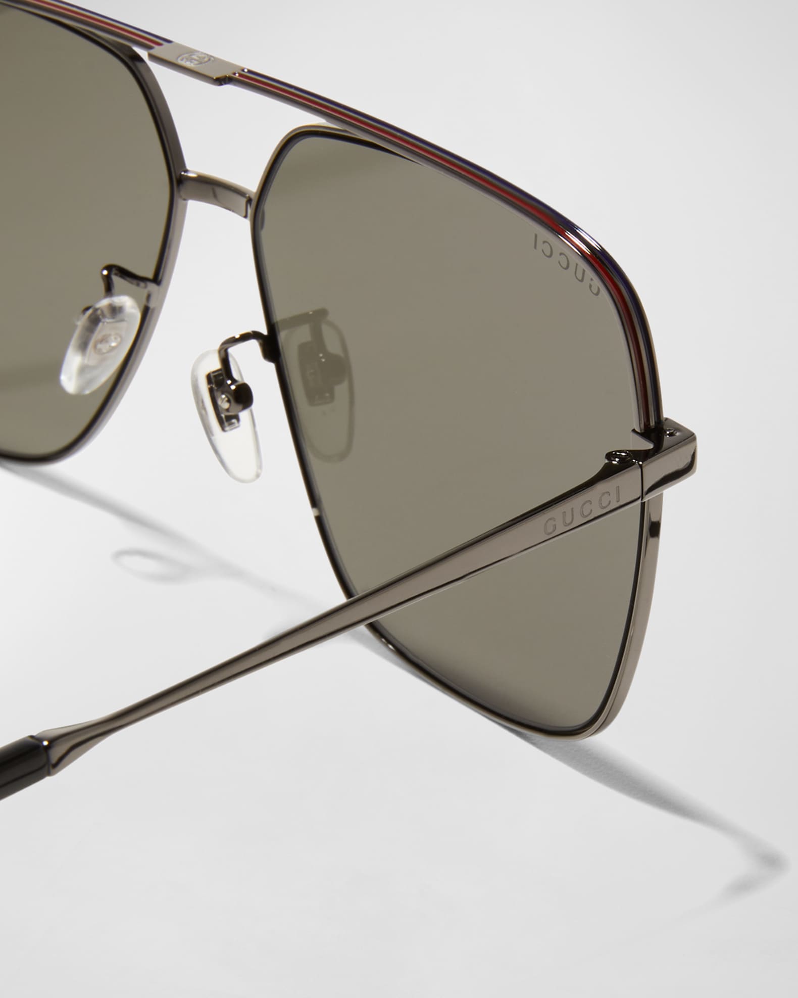 Gucci Men's Metal Aviator Sunglasses Neiman Marcus