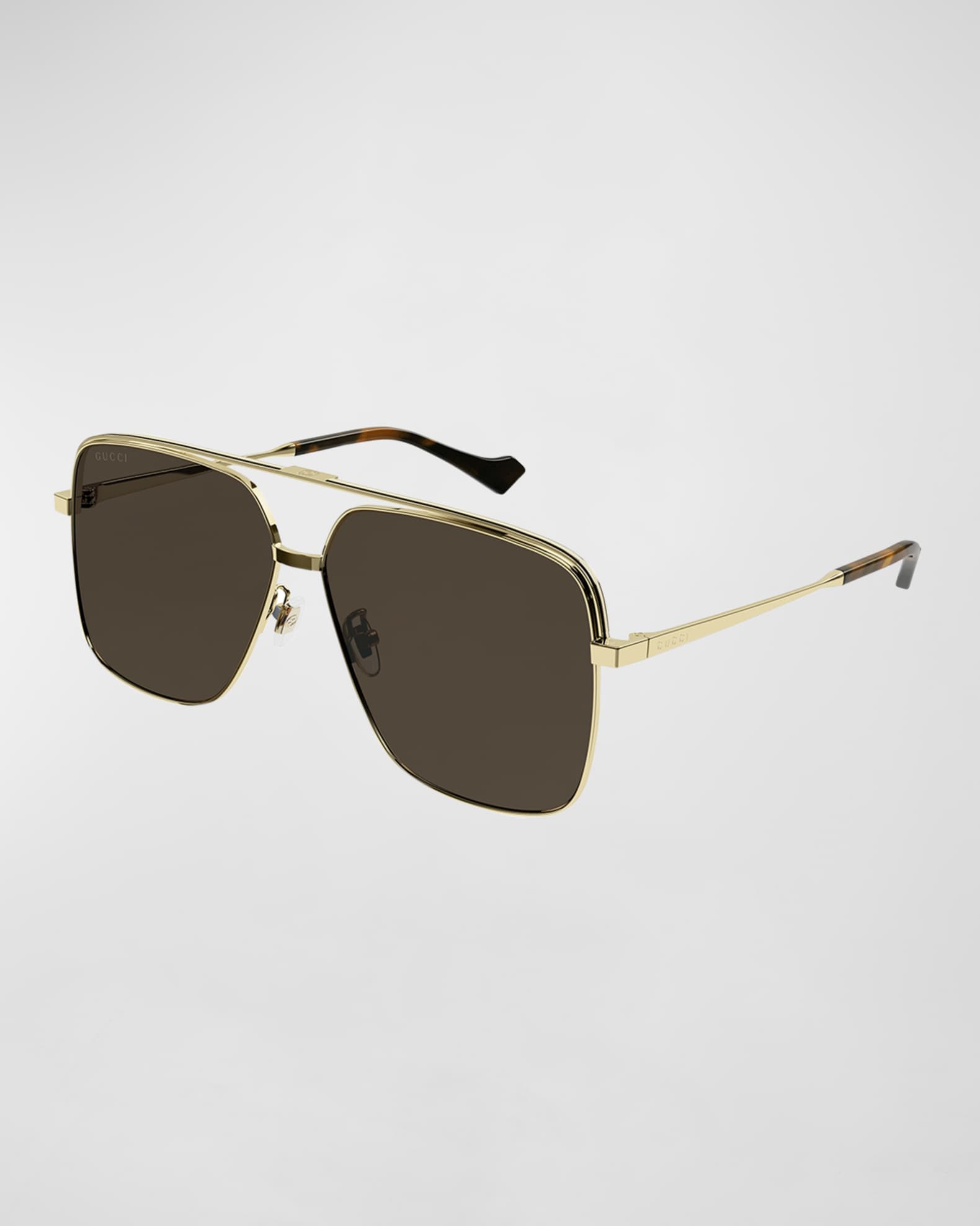 Gucci Men's Metal Aviator Sunglasses Neiman Marcus