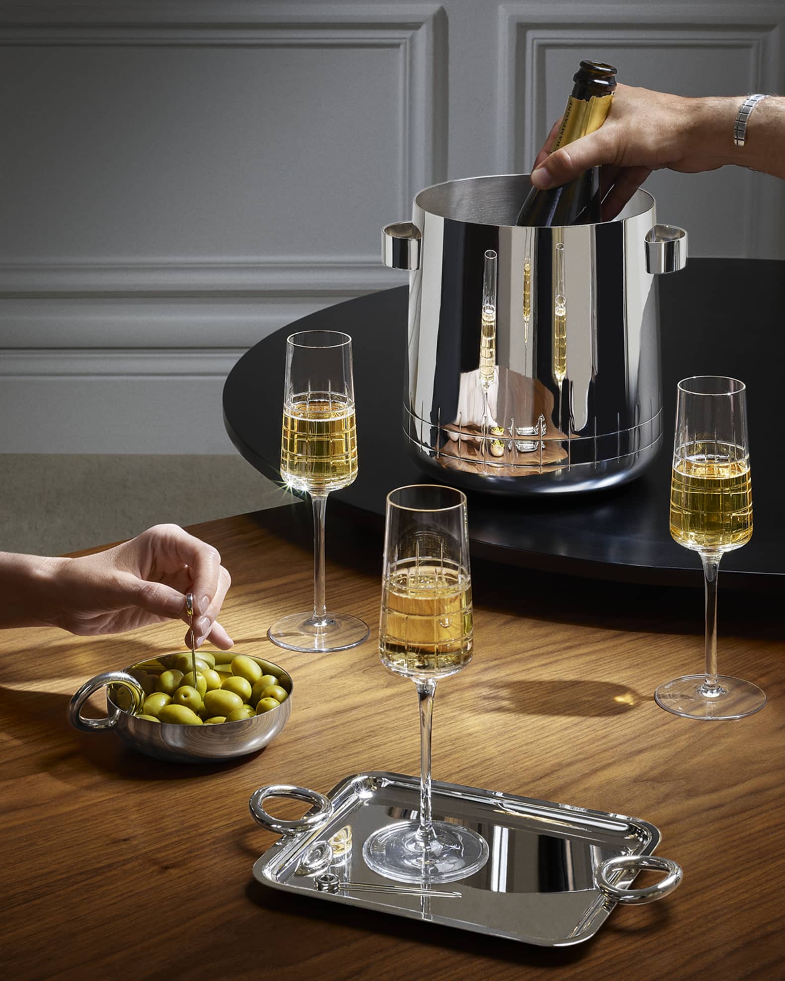 Graphik Silver-Plated Champagne Cooler 1