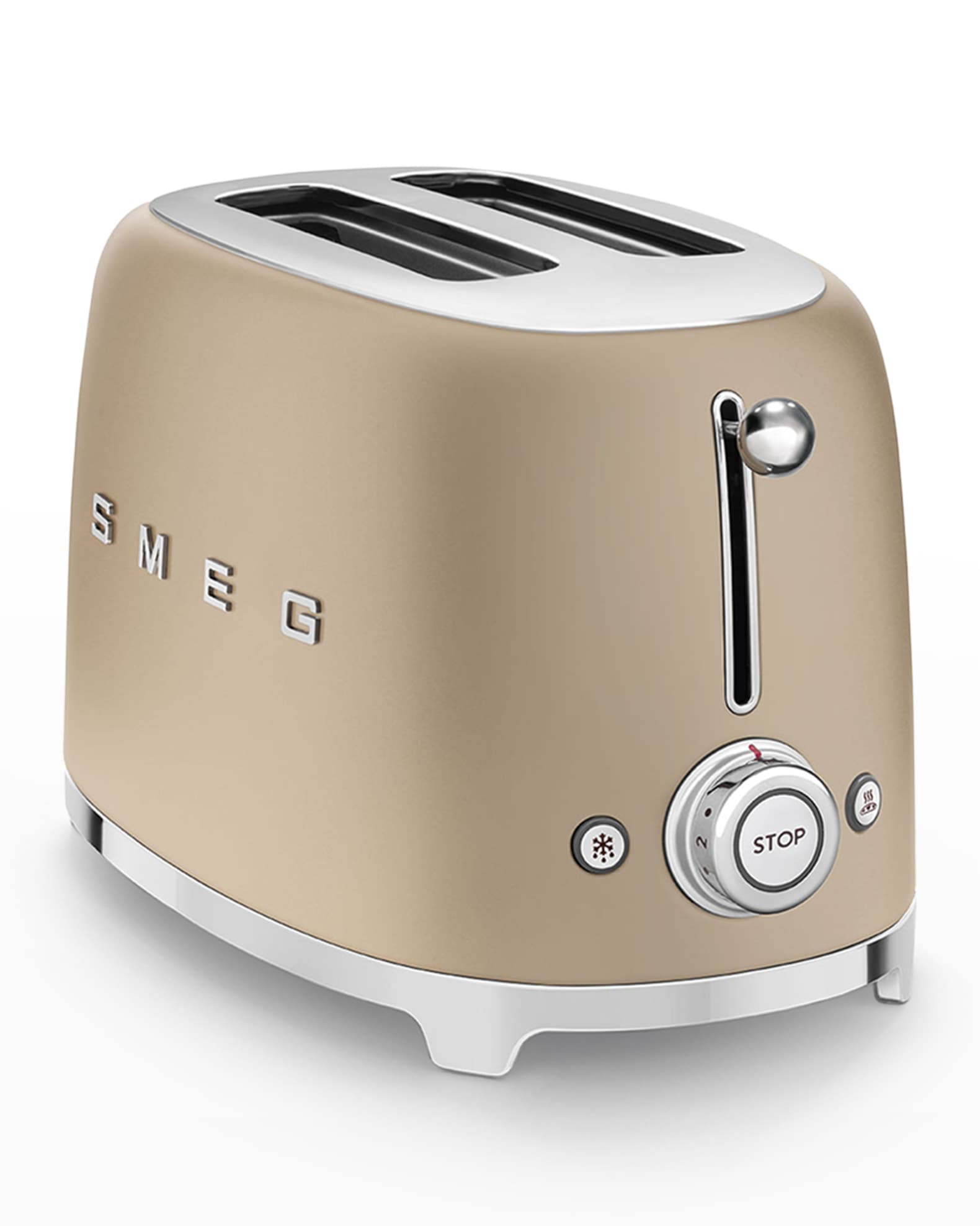 Smeg TwoSlice Toaster, Matte Champagne Neiman Marcus
