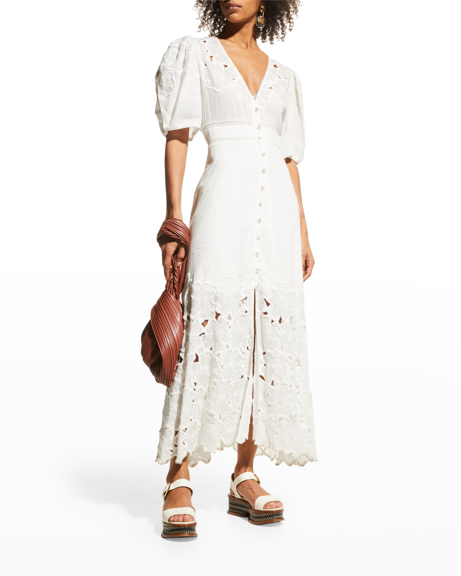 Veronica Beard Hope Embroidered Dress | Neiman Marcus