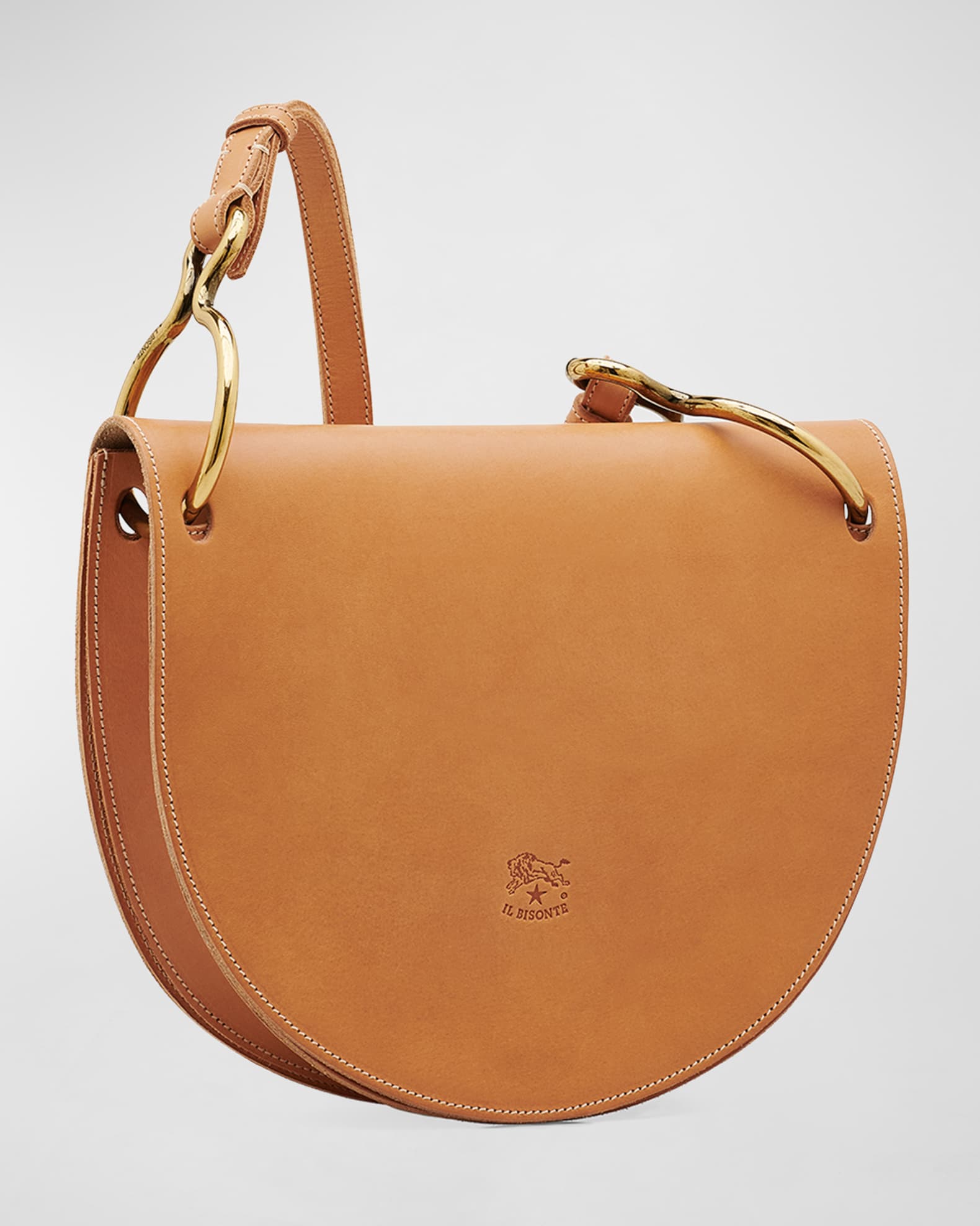 Il Bisonte Consuelo Brushed Leather Flap Shoulder Bag Neiman Marcus